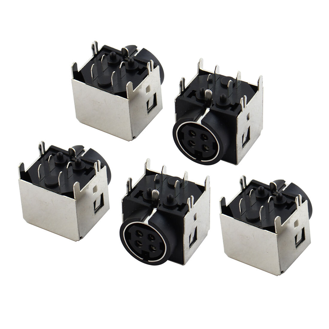 5 Pcs DC Female 4 Pin Mini DIN Power Jacks Sockets for Gateway M350 M675