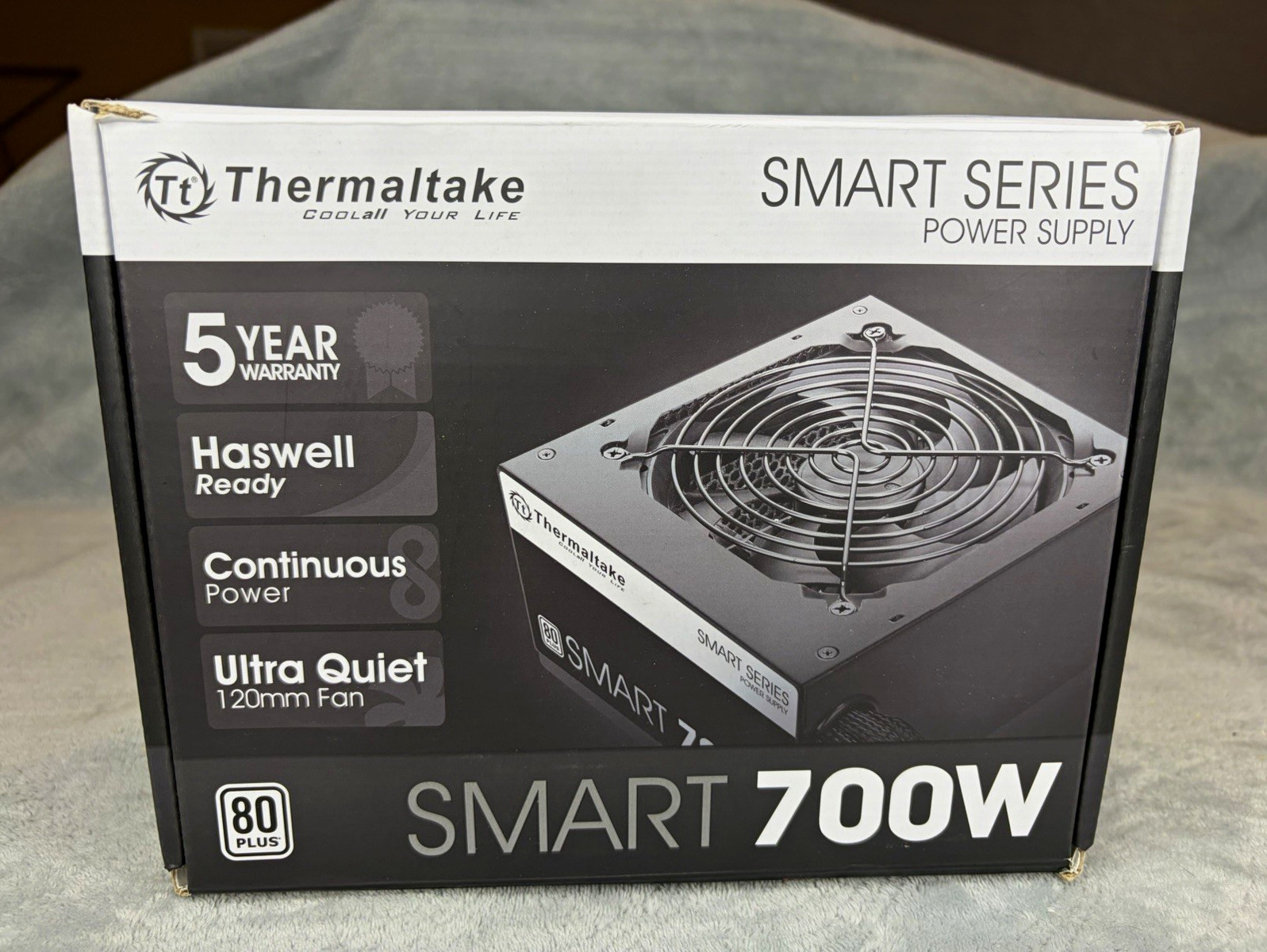 Thermaltake Smart 700W Power Supply 80 PLUS Certified ATX PSU Ultra Quiet 120mm