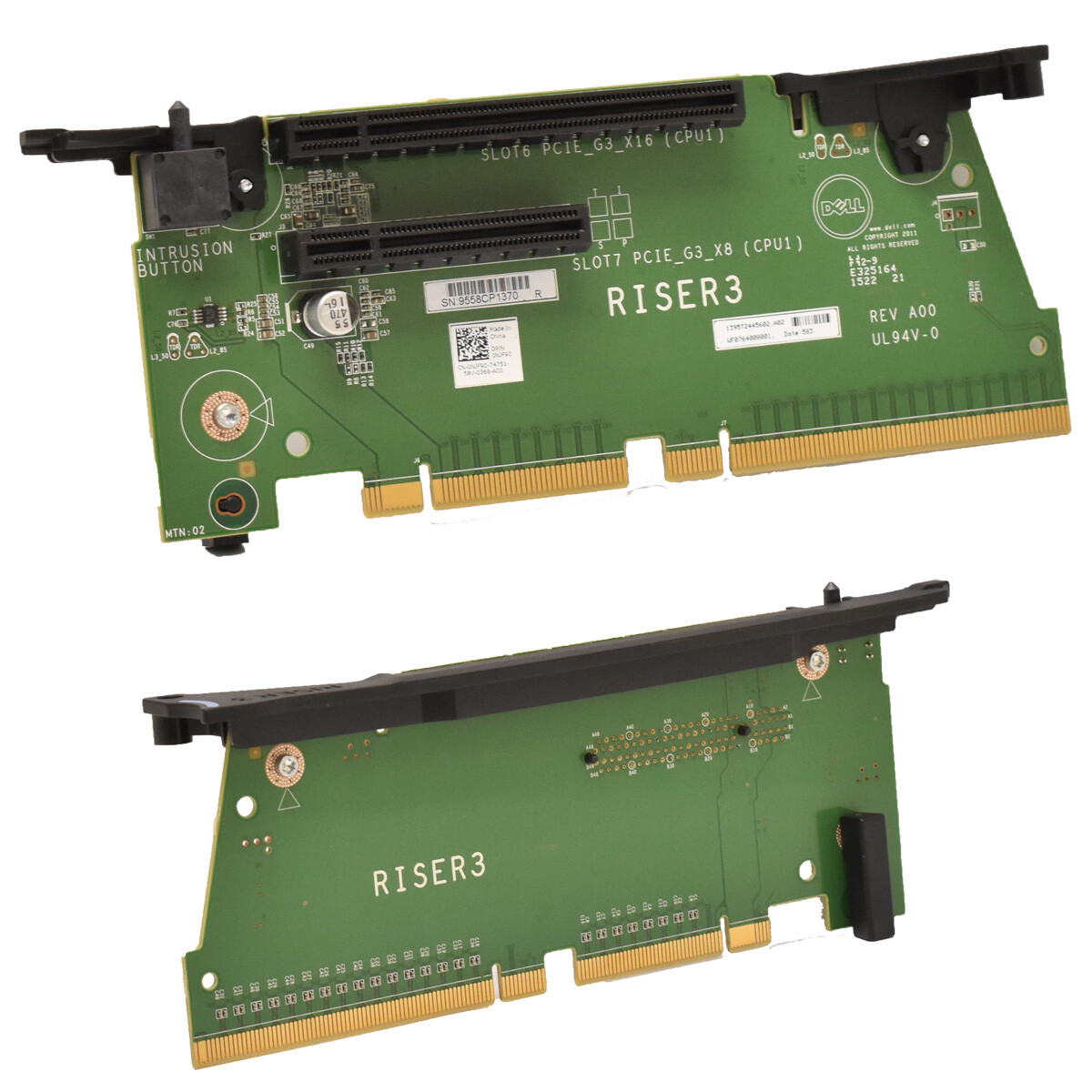 DELL 0NJF90 Riser 3 Board PCIe x16 3.0 PCIe x8 for PowerEdge R820 Server