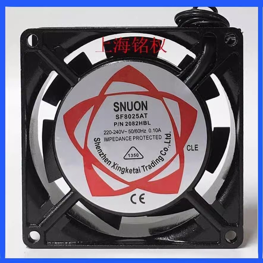 SUNON SF8025AT P/N 2082HBL 220V-240V 0.10A 8CM AC Axial Ball Cooling Fan