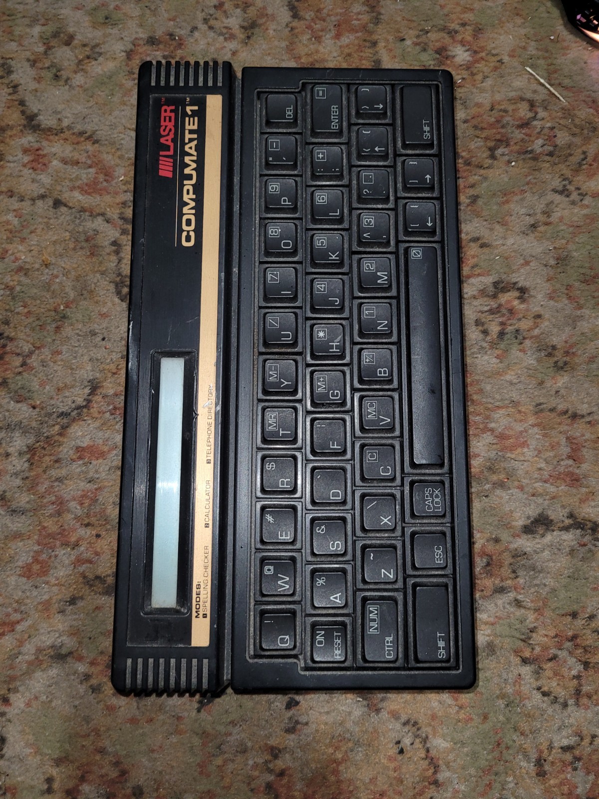 **Vintage Laser Compumate 1 Spell Check Pwrs On  112924 M0108 006 used as is