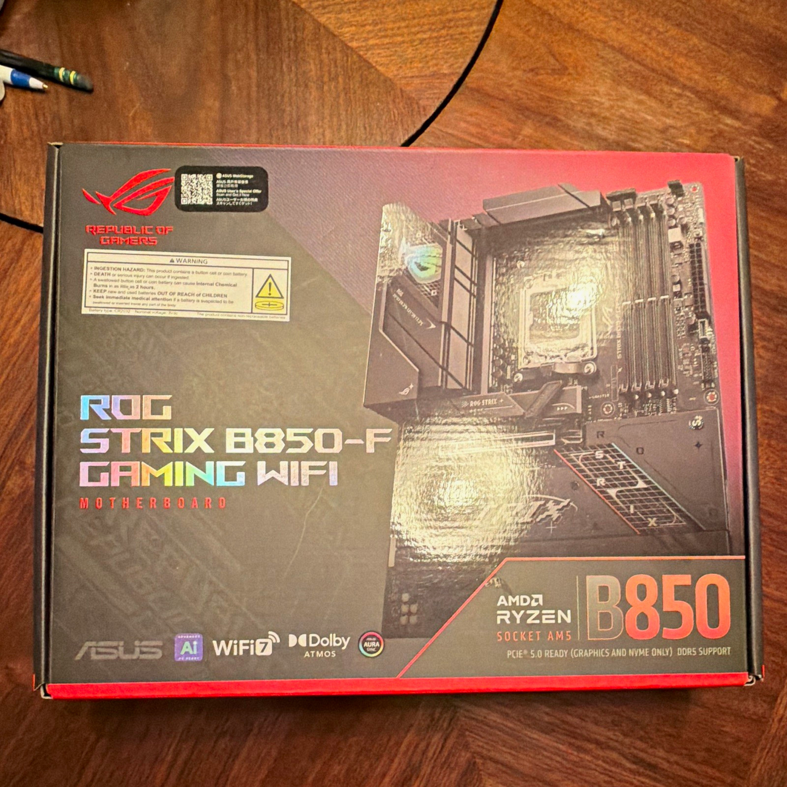 ASUS ROG Strix B850-F Gaming WiFi B850 AM5 DDR5 ATX Motherboard