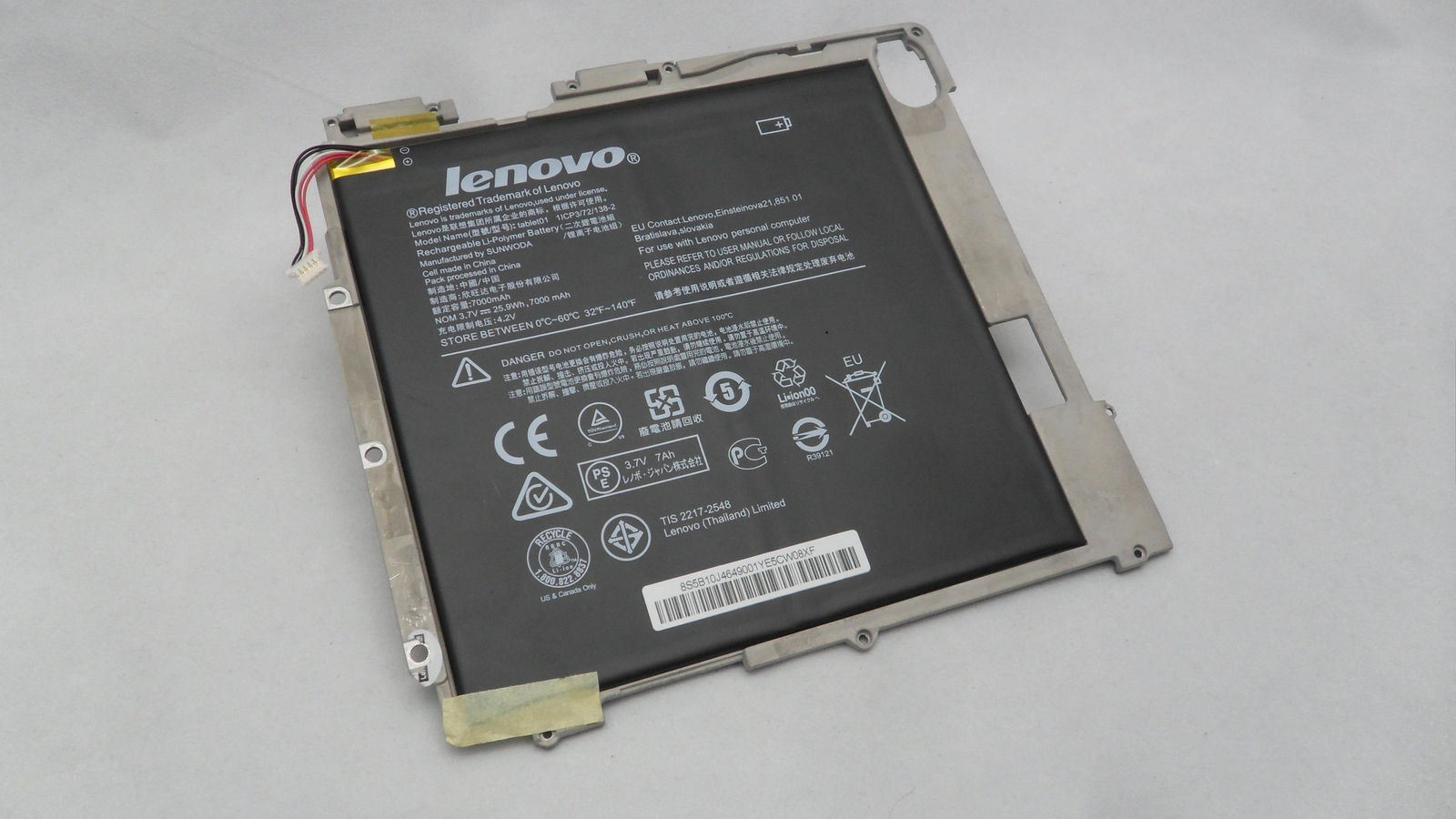 Lenovo Oem Genuine Battery 6 Cell 26 Whr 7000  Ideapad Miix 300-10ib 5B10J46490