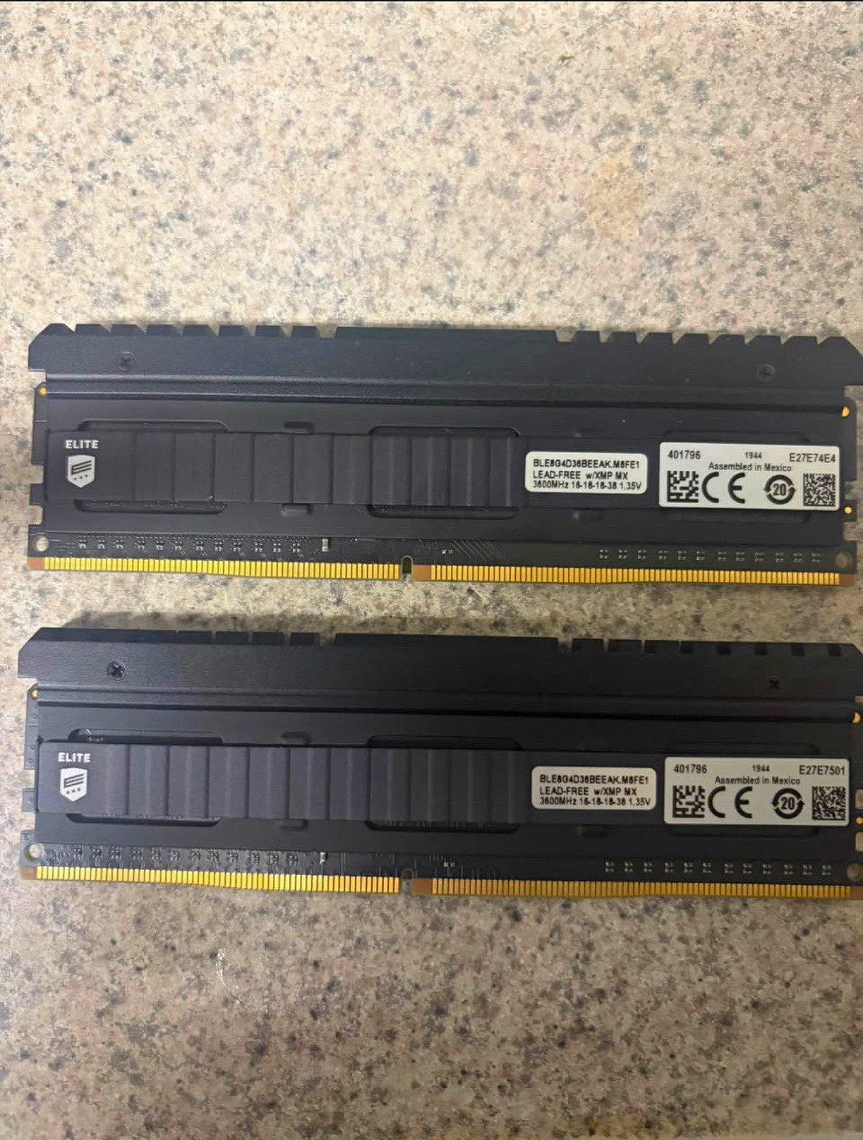 Crucial Ballistix Elite 3600 MHz DDR4 Ram 16GB (2x8)