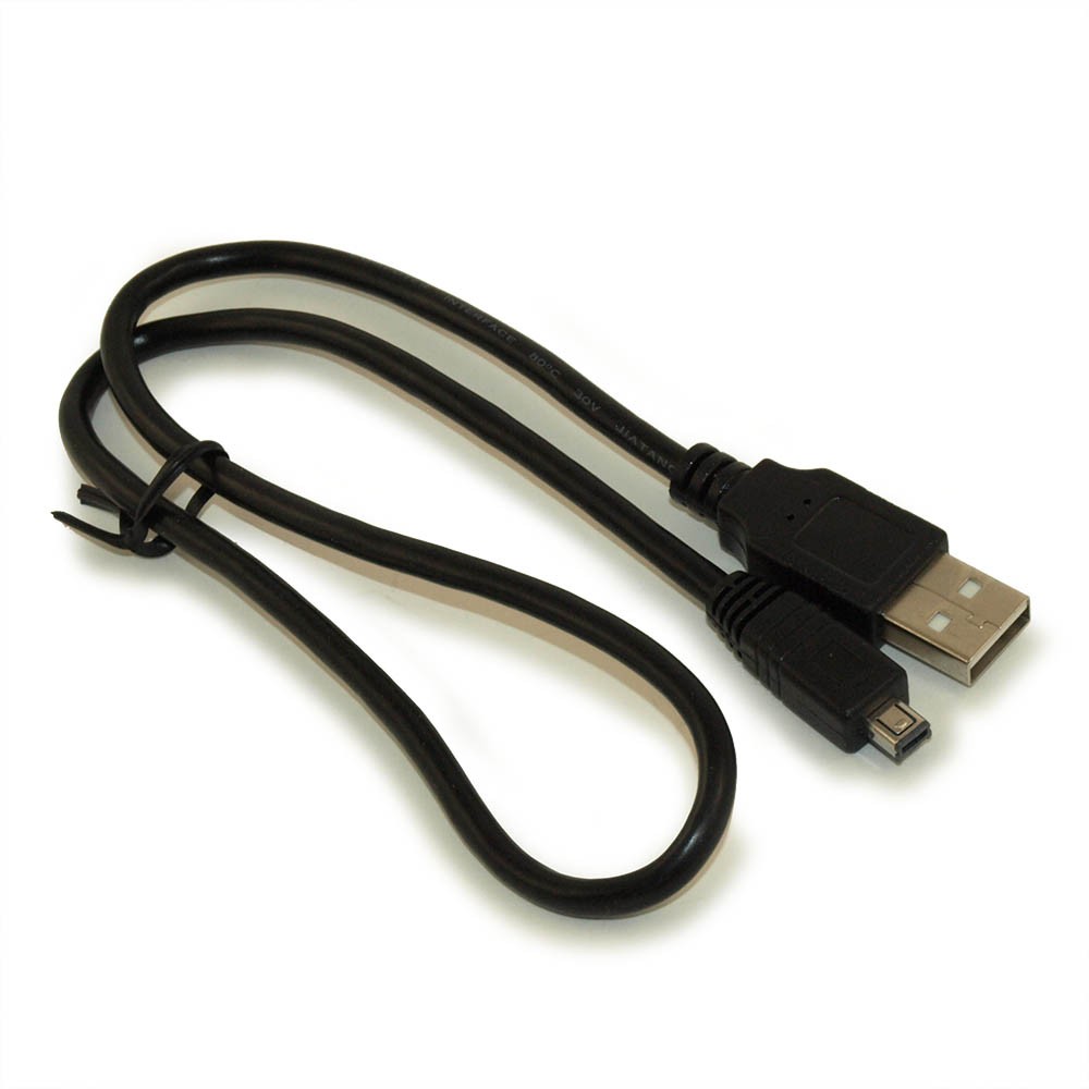 USB 2.0 Type A Male to Mini-B 4 Pin Male Cable Black Ltd Lifetime Warranty