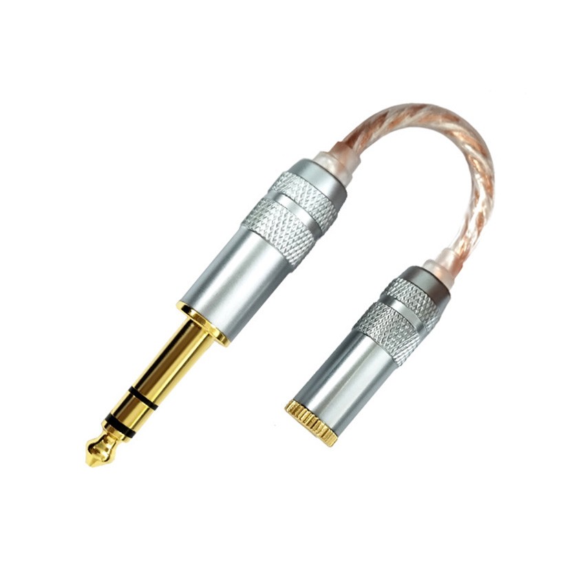 Adapter Cable 6.35mm Male to 4.4mm Female Hi-Fi Balanced Audio Cable