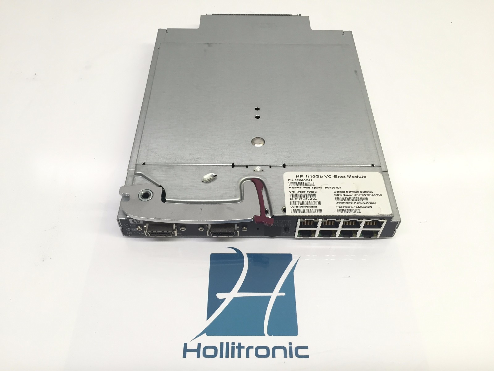 HP 399593-B22 1/10GB Virtual Connector Ethernet Module - 399725-001