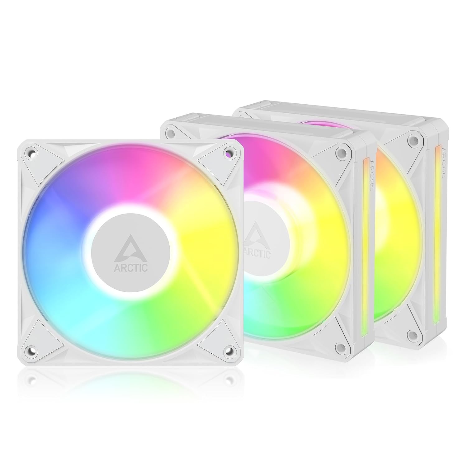 ARCTIC BioniX P12 A-RGB, 120 mm PWM Fan, White (Pack of 3) ACFAN00338A