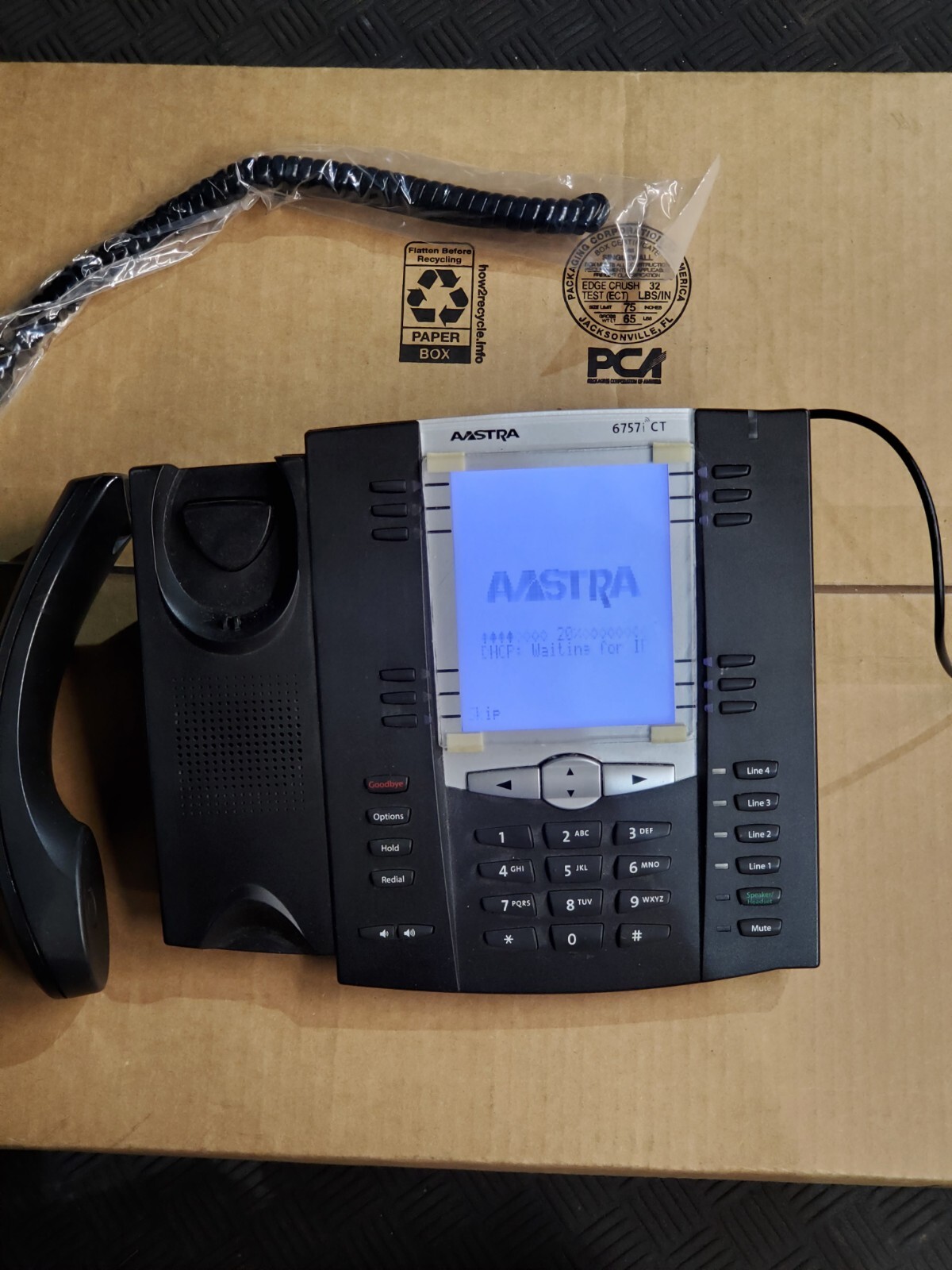 Aastra Telecom Model 6757i VoIP Phone Charcoal