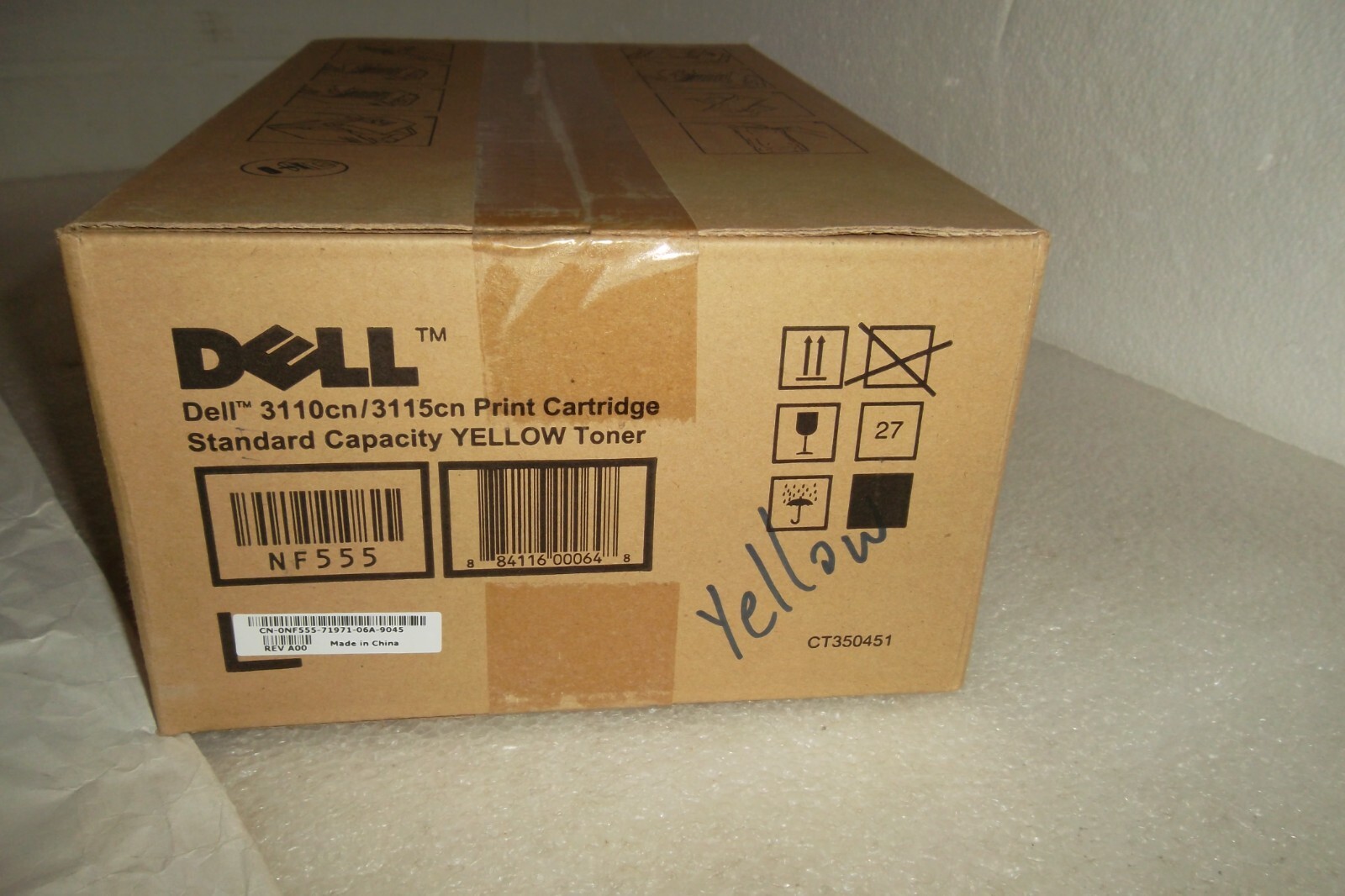 Dell NF555 Toner Cartridge Yellow for 3110cn 3115cn Standard Yield CT350451 NEW