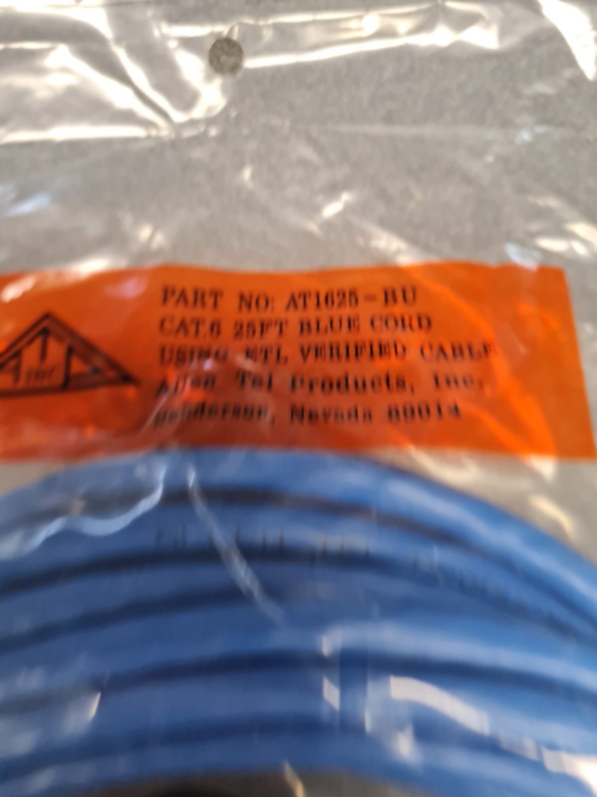 AT1625-BU Allen Tel Modular Category 6 Patch Cord 25' - Lot of 5