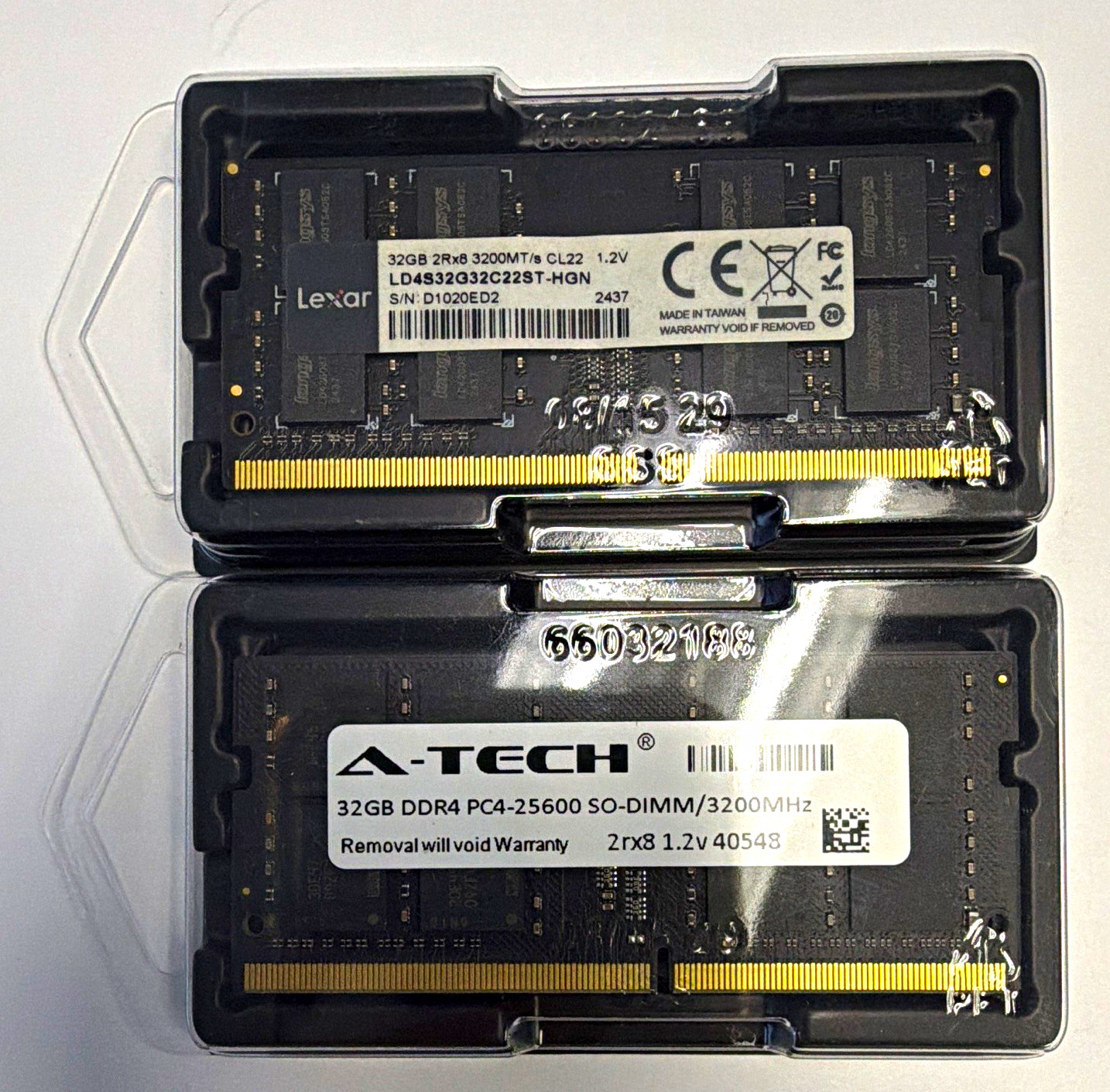 (2x32GB) DDR4-3200 PC4-25600 SO-DIMM 260-Pin 2Rx8 RAM 
