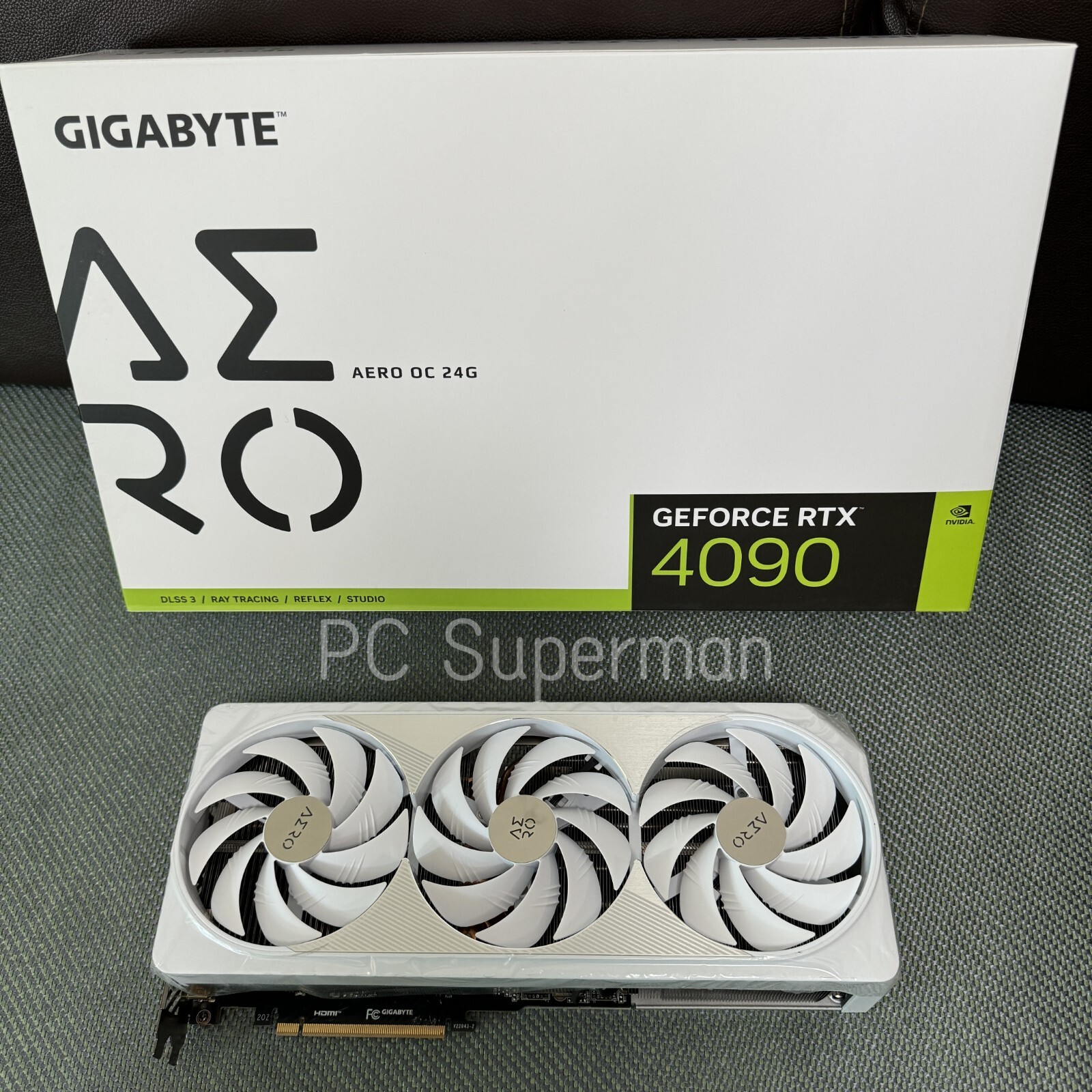Gigabyte RTX 4090 AERO OC 24G GPU (No Core & VRAM) With Box-(For Parts)