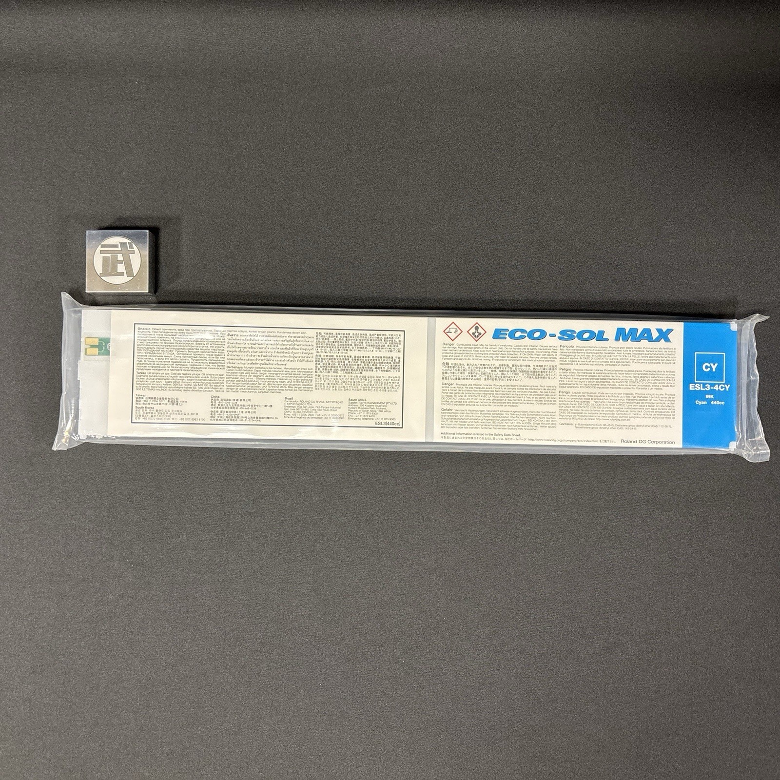 Roland Eco-Sol MAX ESL3-4CY 440cc Cyan Ink Cartridge Out Of Warranty