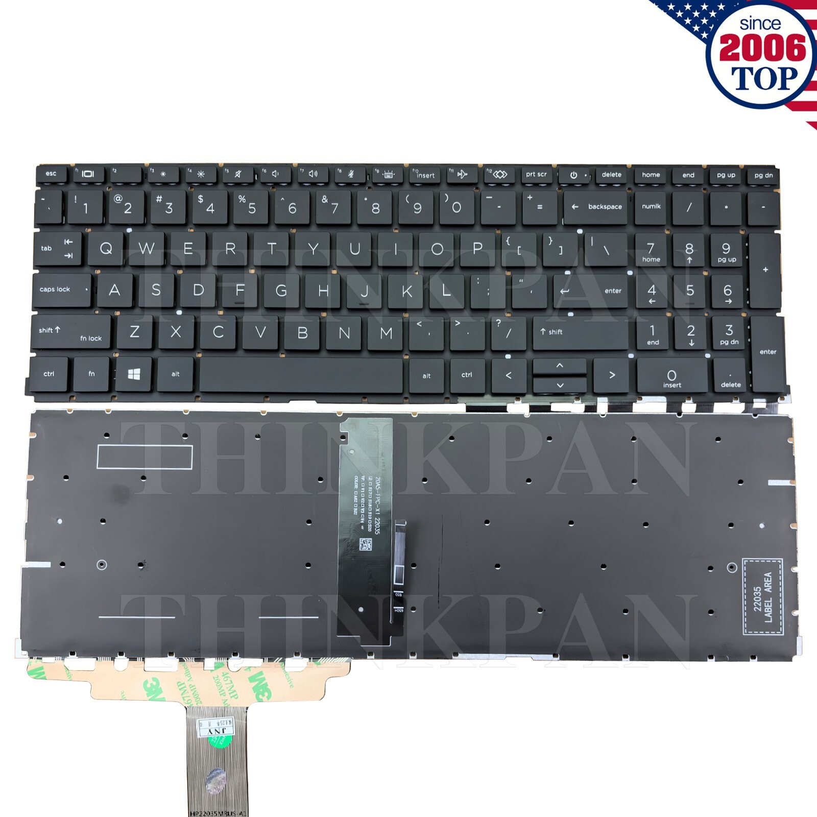 New US Laptop Black keyboard Backlit for HP ProBook 650 G8 G9 G10 655 G8 G9 G10