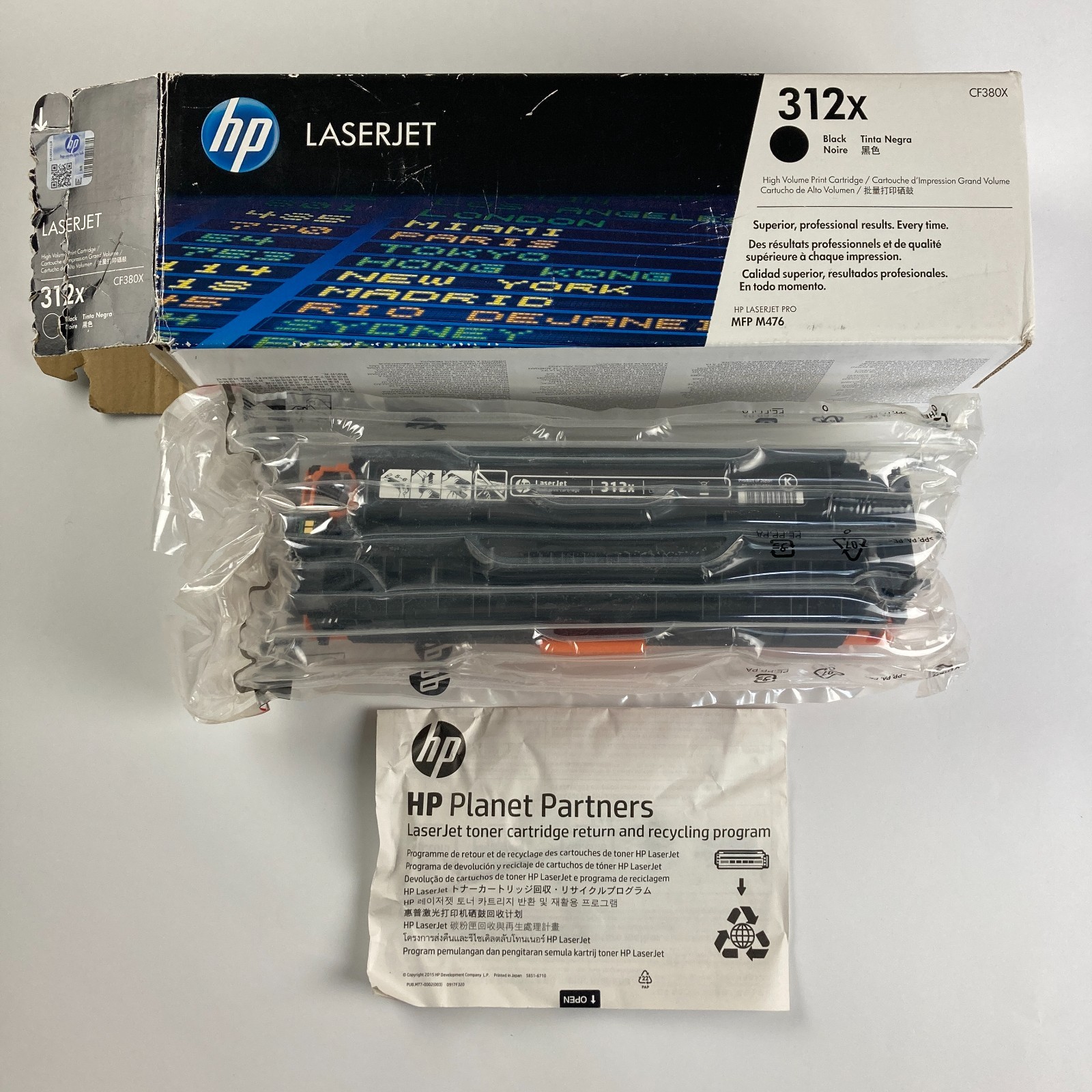Genuine HP 312X Toner Black High-Yield Cartridge CF380X OEM ***OPEN BOX***