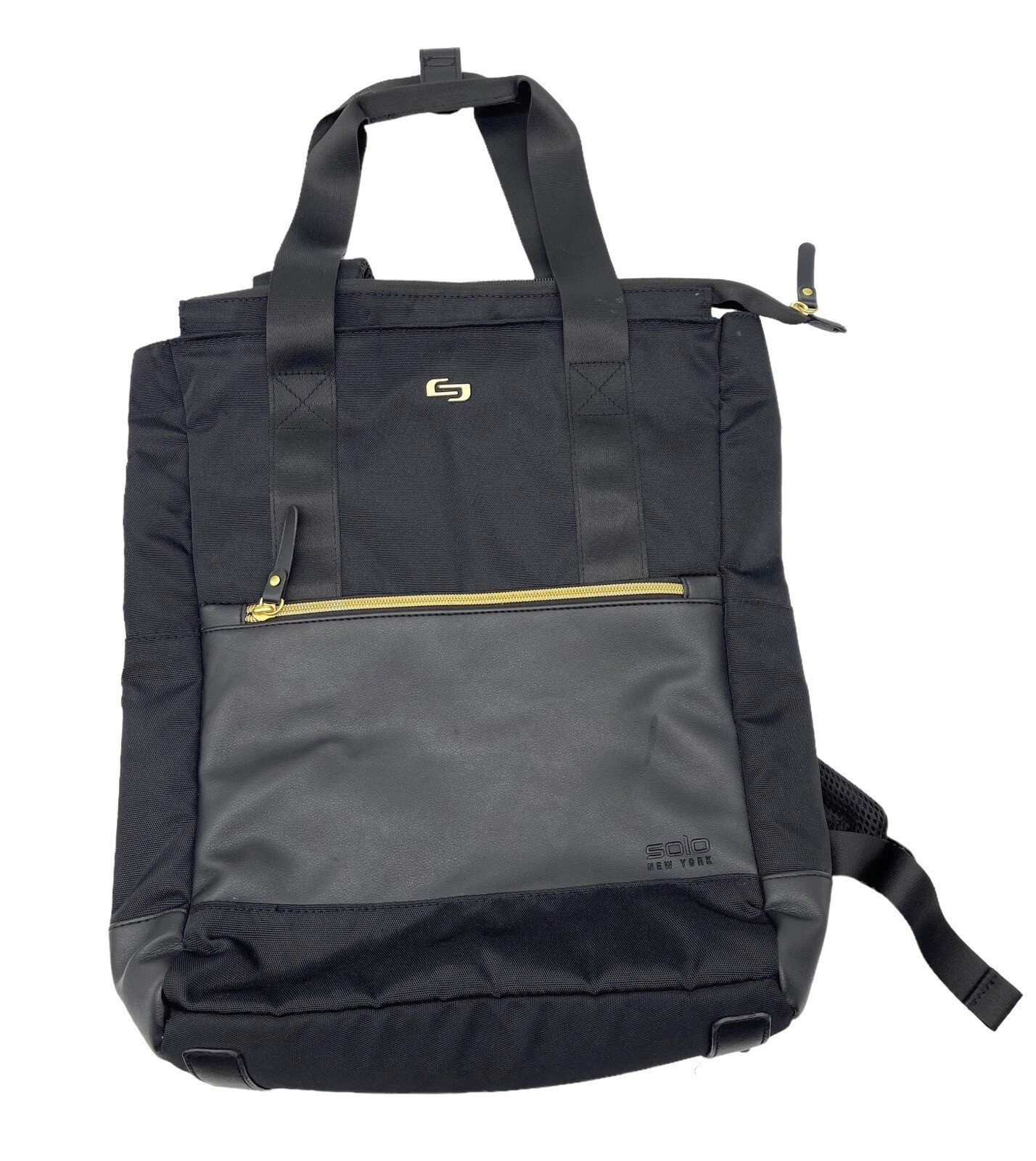 Solo Parker Hybrid Backpack Tote Flexible laptop carry-all 16” Black