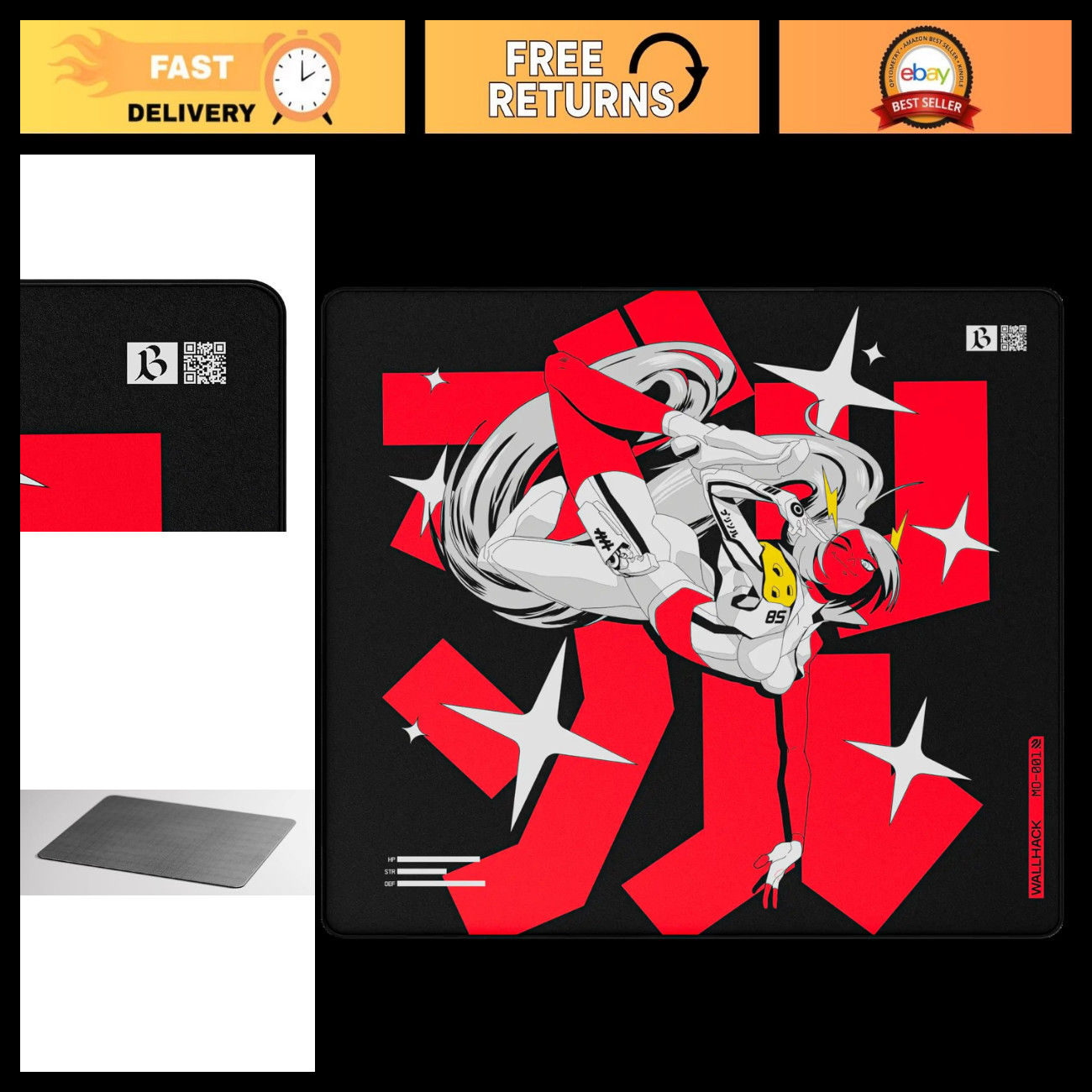 Ultimate Controlled Speed Gaming Mouse Pad | Precision Surface for Pro Gamers