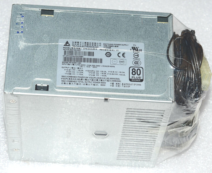 HP original brand new Z420 power supply, 623193-003 632911-003, DPS-600UB A 600W
