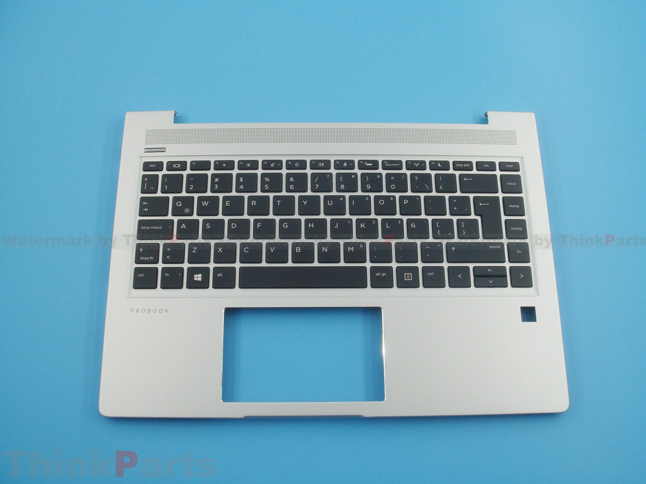 New/Orig HP Probook 440 445 G6 G7 14.0" Palmrest Bezel Latin BL Keyboard Silver