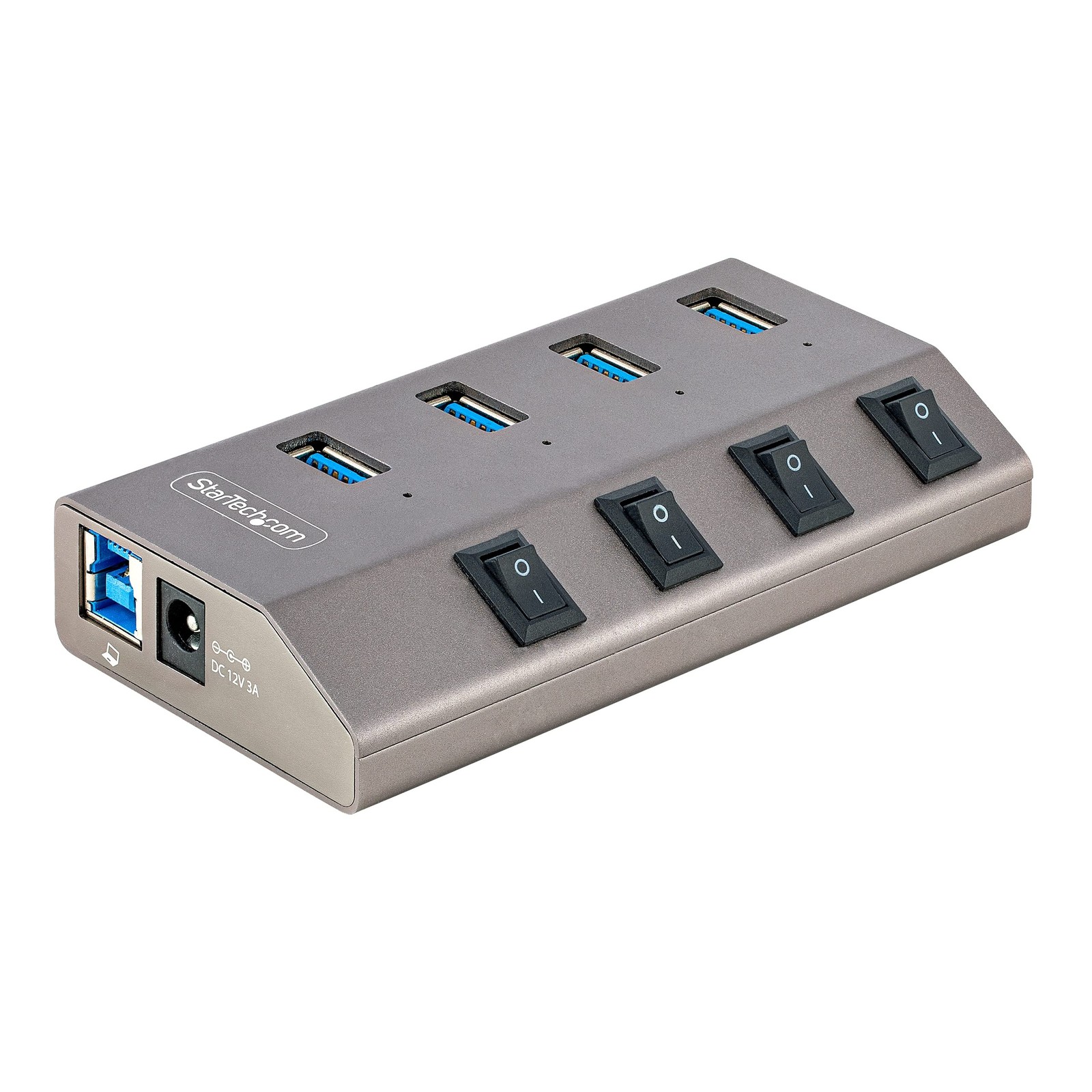 Startech.Com 4-Port Self-Powered Usb-C Hub Individual On/Off Switches Usb 3.0