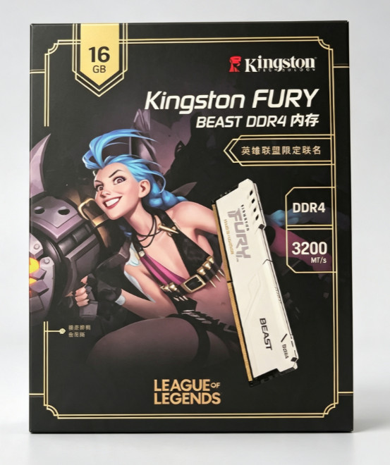 Kingston FURY Beast DDR4 3200MHz 16GB League of Legends Jinx Edition NEW Sealed