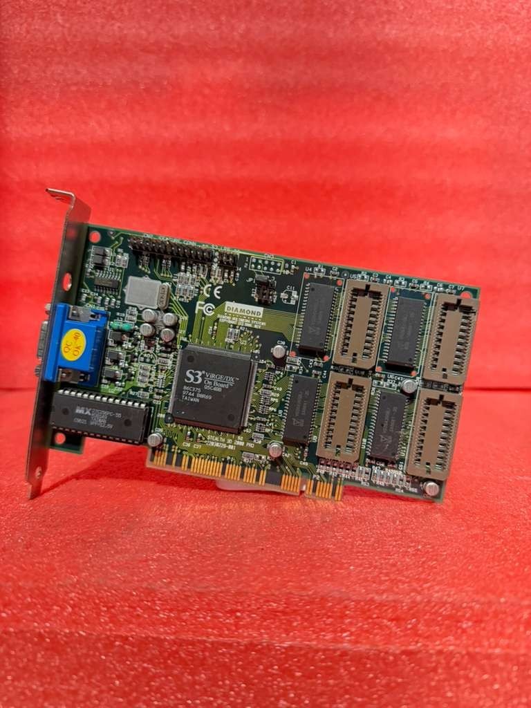 Diamond Stealth 3D 2000 Pro 2MB PCI VGA S3 ViRGE/DX 23030229-201 Retro Card