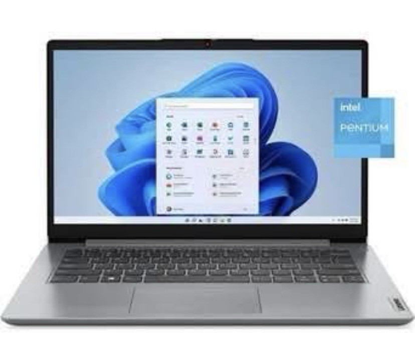 Lenovo Ideapad 1i, 14.0" Laptop, Intel Pentium ,Cloud Grey, Windows 11 in S Mode