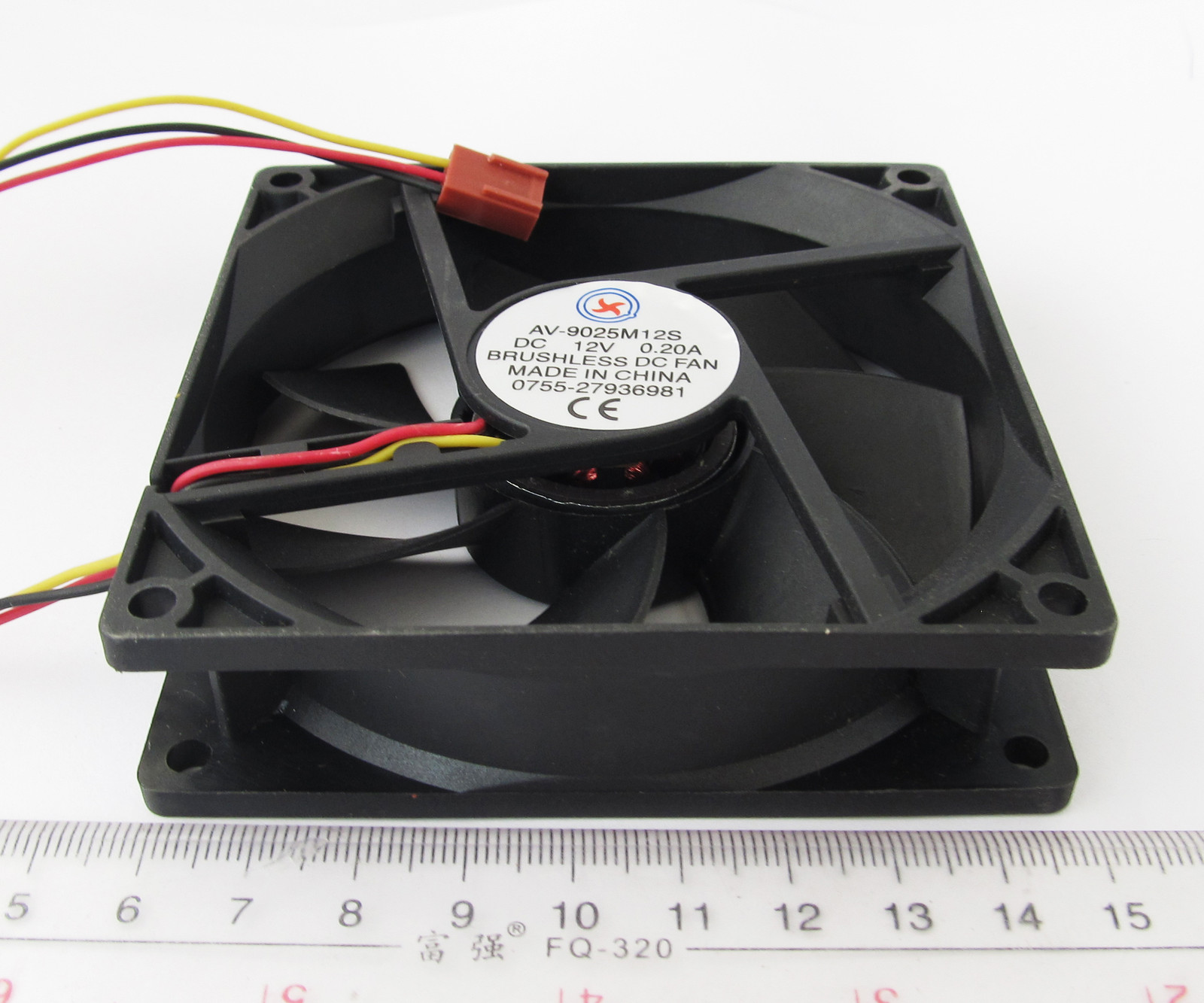 10pcs Brushless DC Cooling Fan 12V 0.2A 92mmx92mmx25mm 90mm 9025 7 blades 3pin