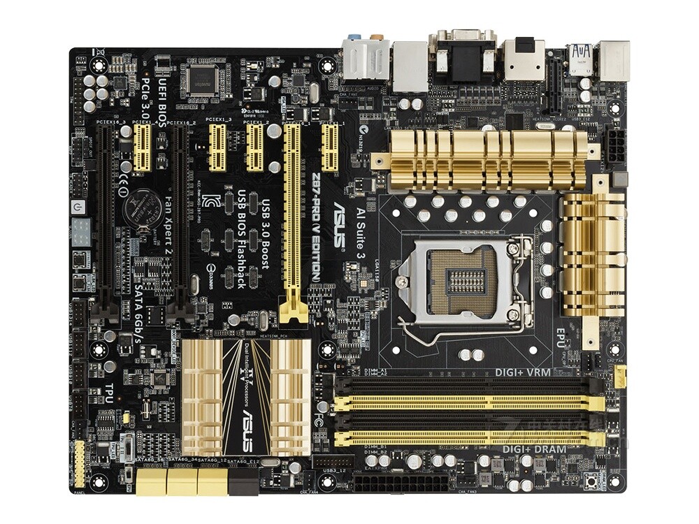 For ASUS Z87-PRO(V EDITION) motherboard DDR3 32G DVI+VGA+HDMI+DP ATX Tested OK