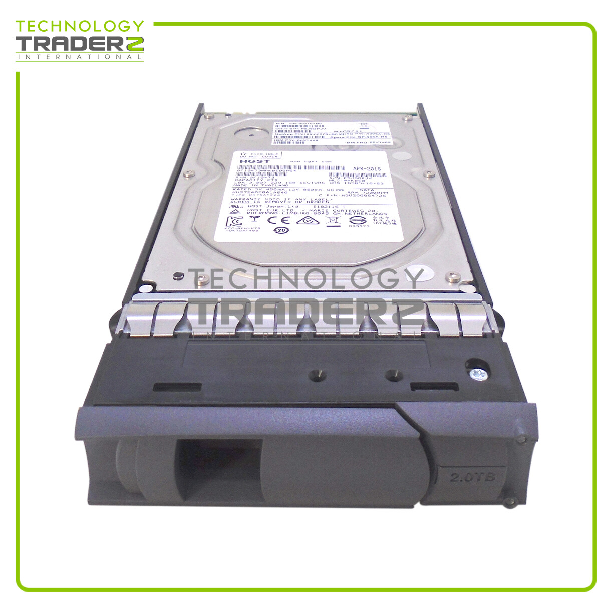 00V7469 IBM 2TB 7.2K SATA 6G 3.5" Hard Drive 00V7468 108-00270+B0 ***Pulled***
