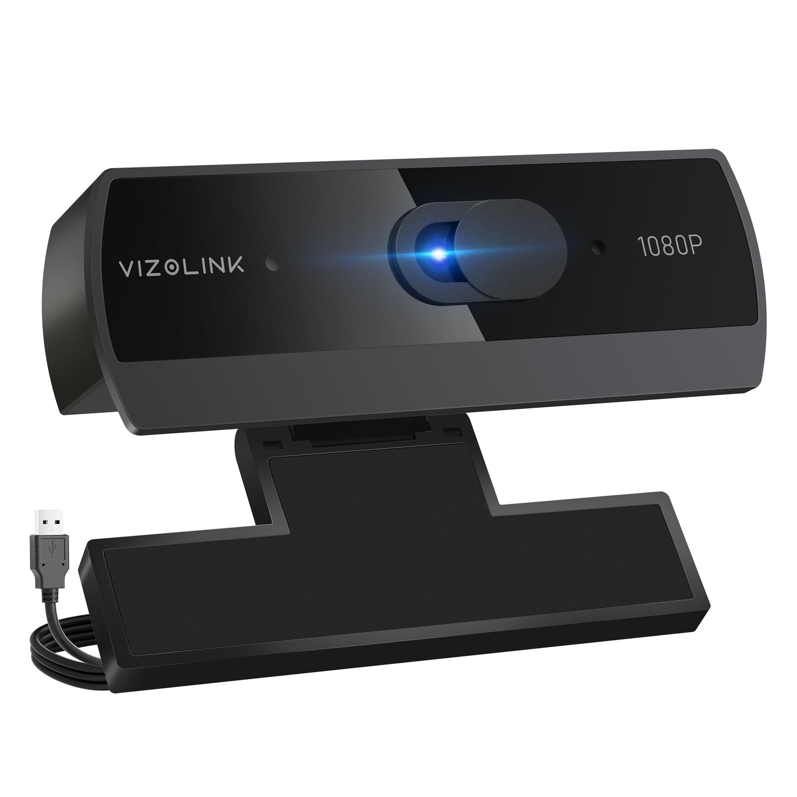 VIZOLINK 1080P Webcam with Built-in Microphone, W2N Web Cam, 1080P,
