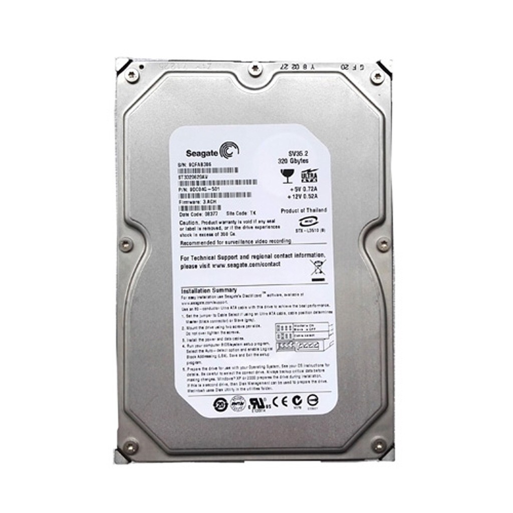Seagate SV35.2 320GB ST3320620AV 7200RPM IDE 3.5" Desktop HDD Hard Disk Drive