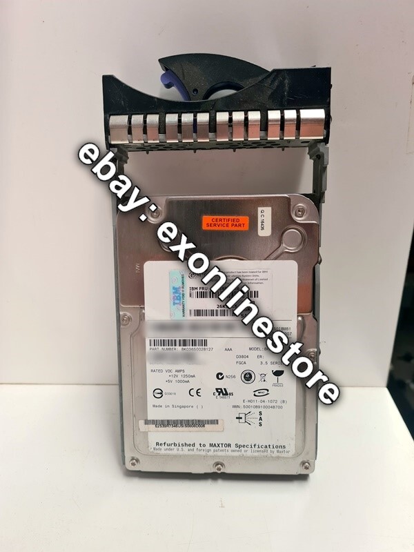 40K1042 - 36 GB 15 000 rpm Hot?Swap SAS HDD (FRU: 39R7346)
