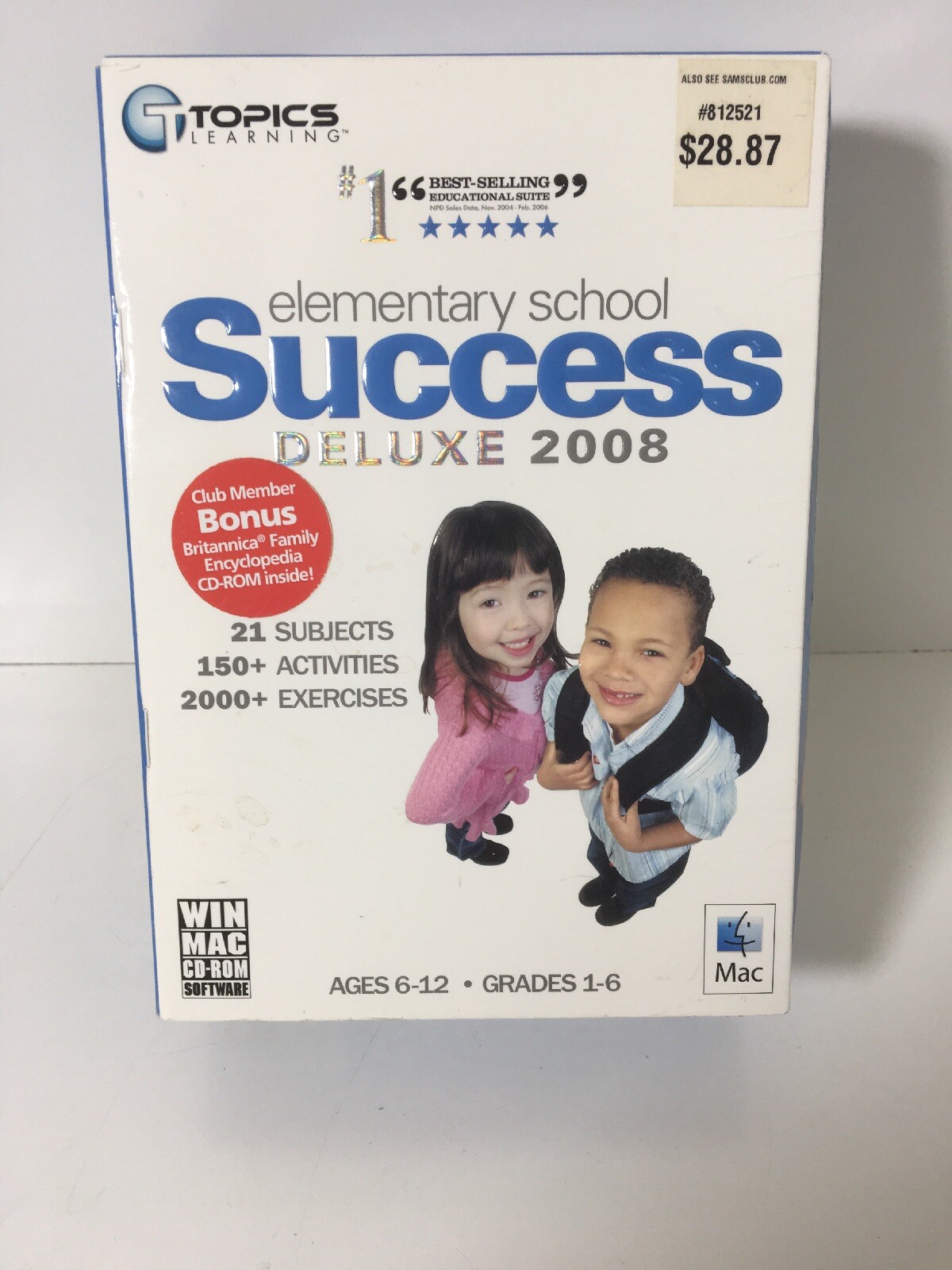 Elementary School Success Deluxe 2008(Cheap Price) 21 Activities 2000+ Exercises