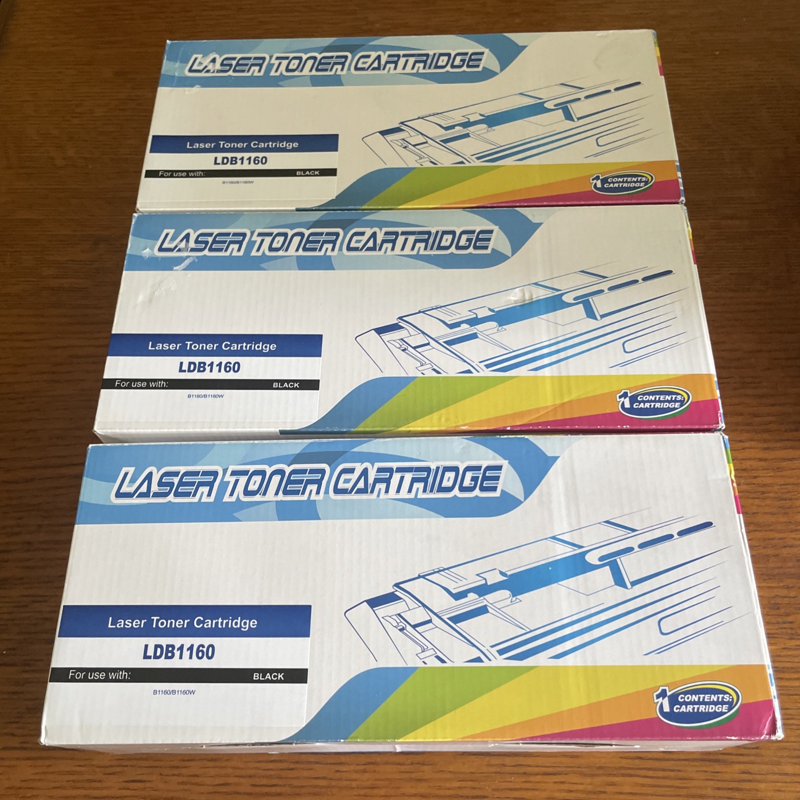 3 Boxes- LDB1160 Toner Cartridge For Brother B1160/B1160W 1160 - New