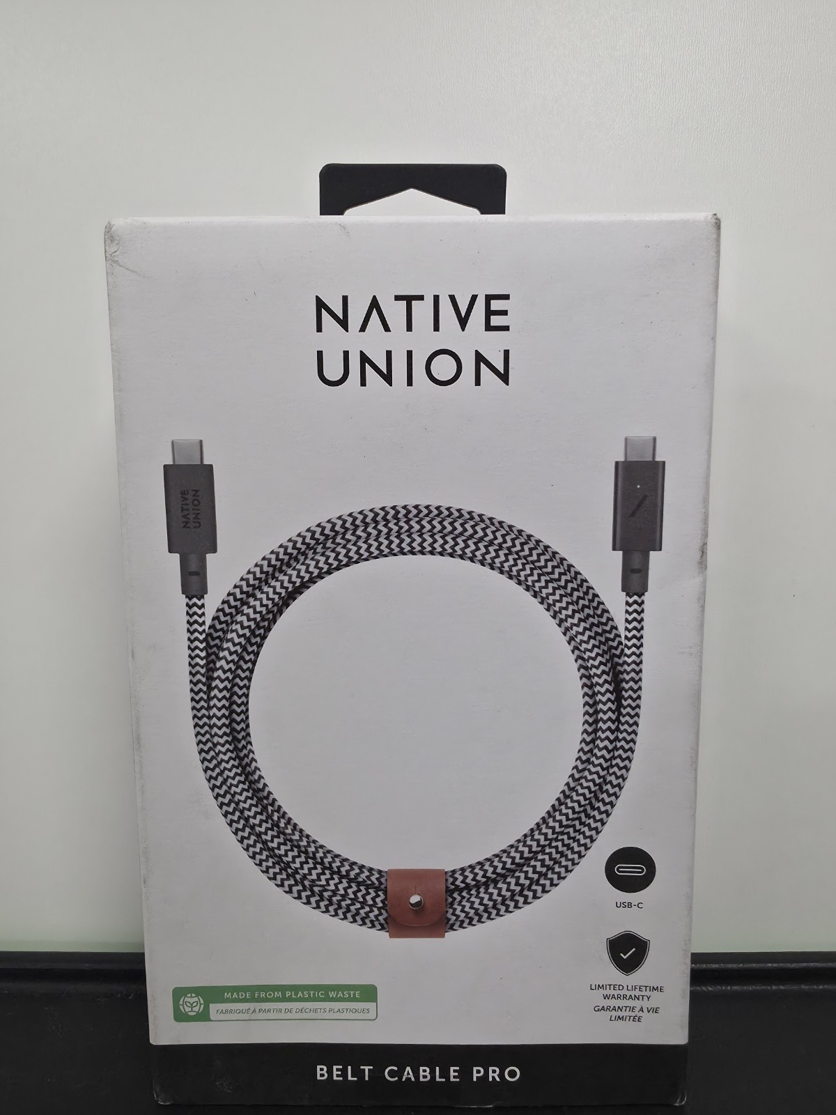 Native Union Belt Cable Pro 8 ft. 240W USB-C to USB-C Cable NEW/OPEN BOX