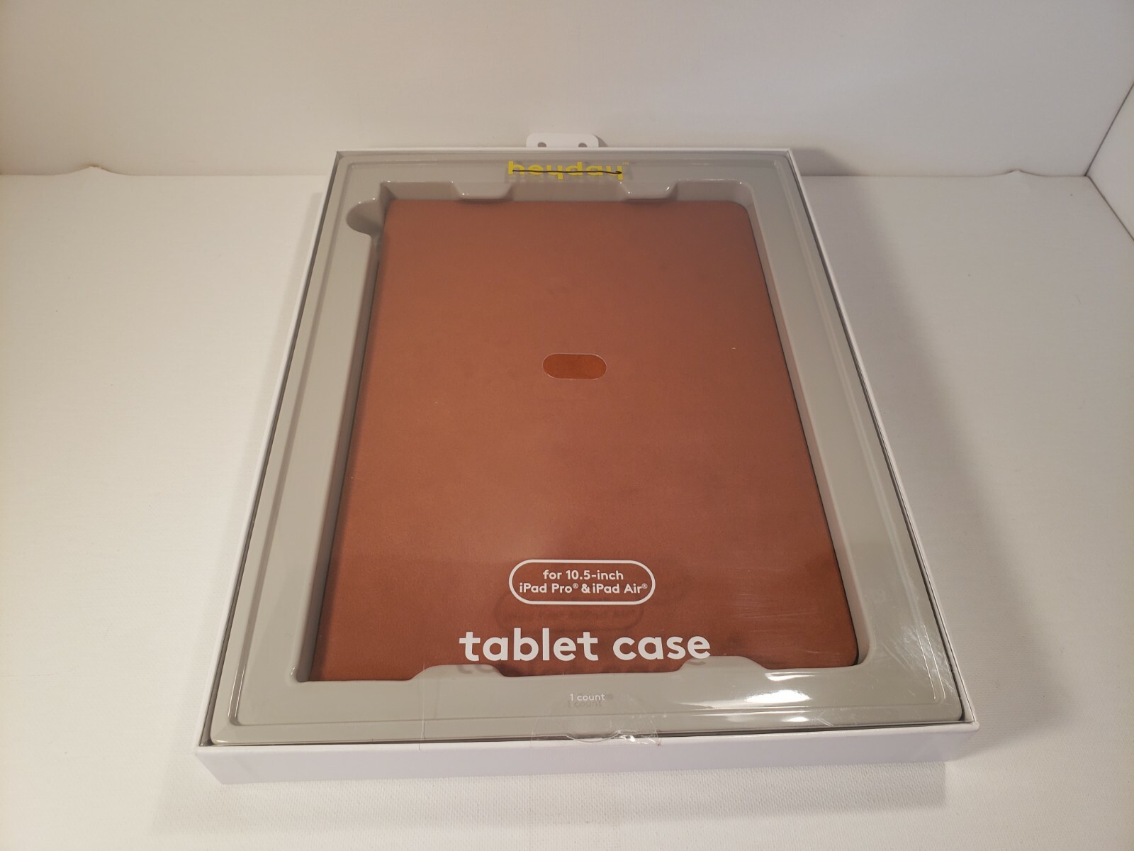 heyday Faux Suede Case for 10.5-inch iPads Tablet.  (Tan) any-angle Stand.