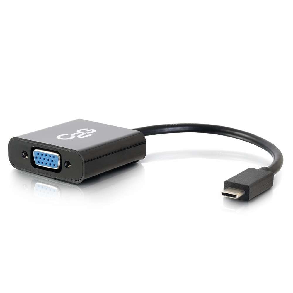 C2G USB Adapter, Video C to VGA, Black, Cables Go 29471 Black