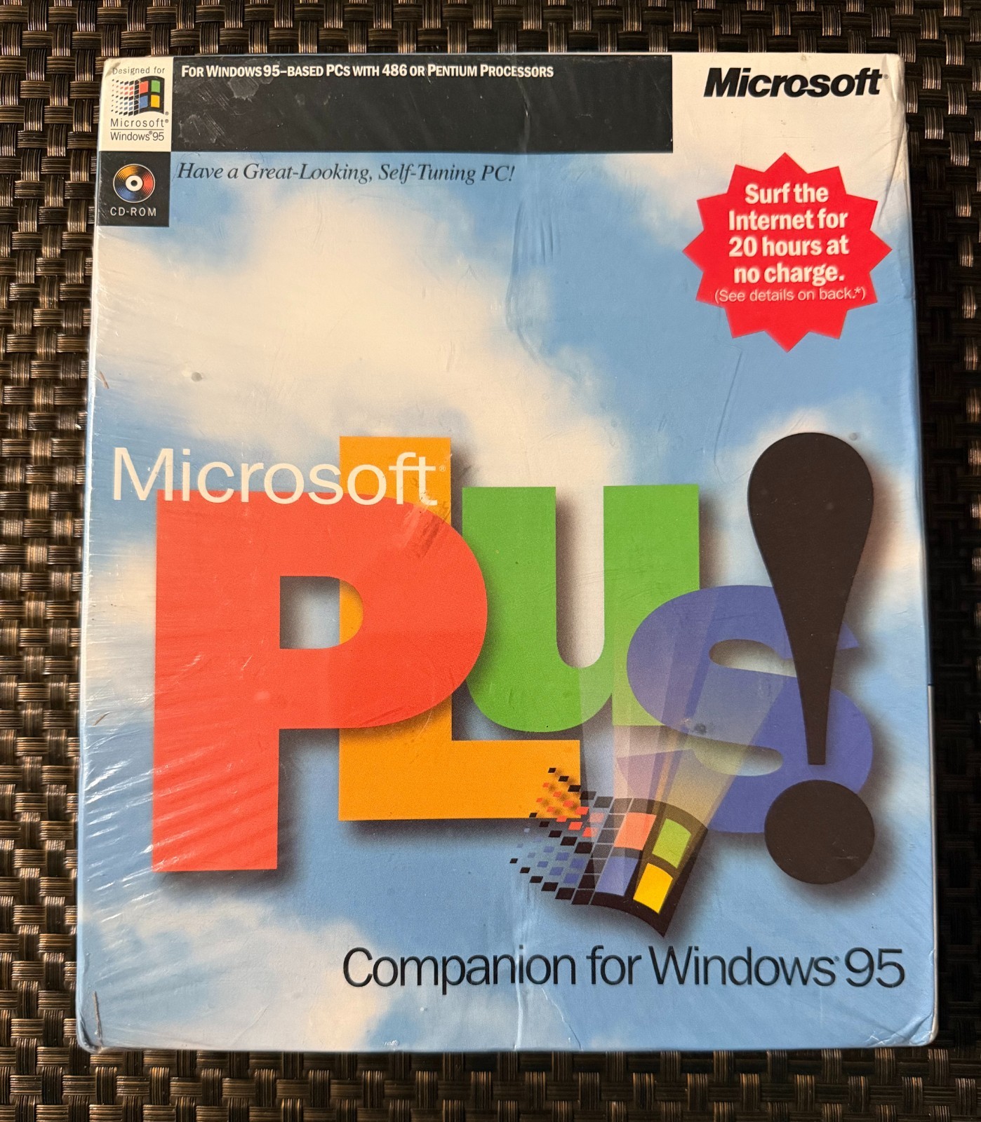 🖥️ Microsoft Plus Companion For Windows 95 Big Box New Sealed