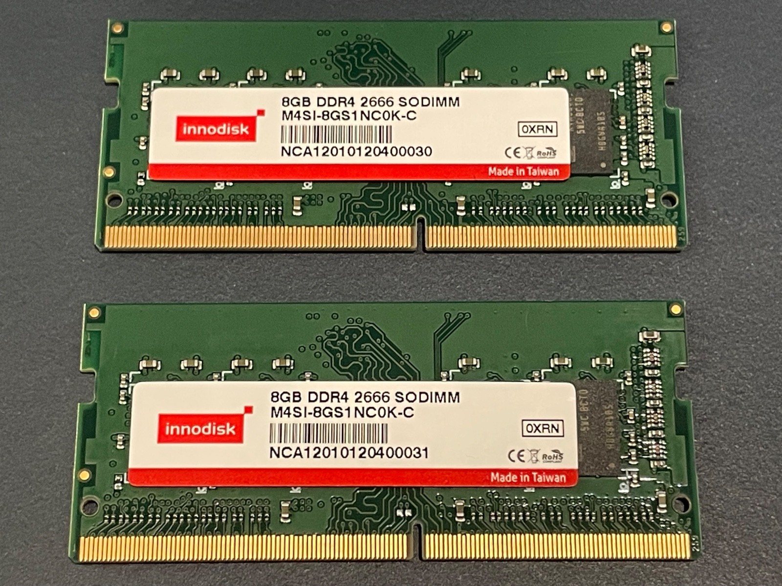 16GB kit (2x 8GB) Innodisk DDR4 2666 SO-DIMM (M4SI-8GS1NC0K-C)