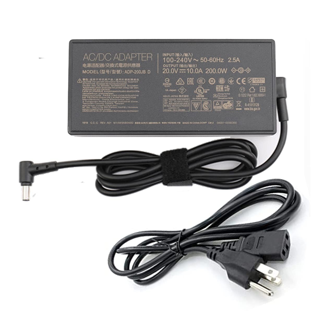 ADP-200JB D 200W 20V 10ASPPly 6.0x3.7mm for ASUS ROG Zephyrus G15 TUF Dash F15