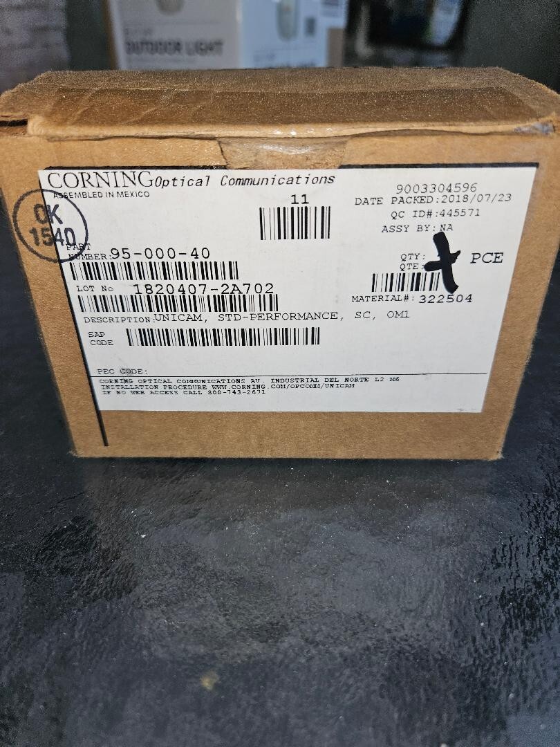 Corning fiber ends 20 count
