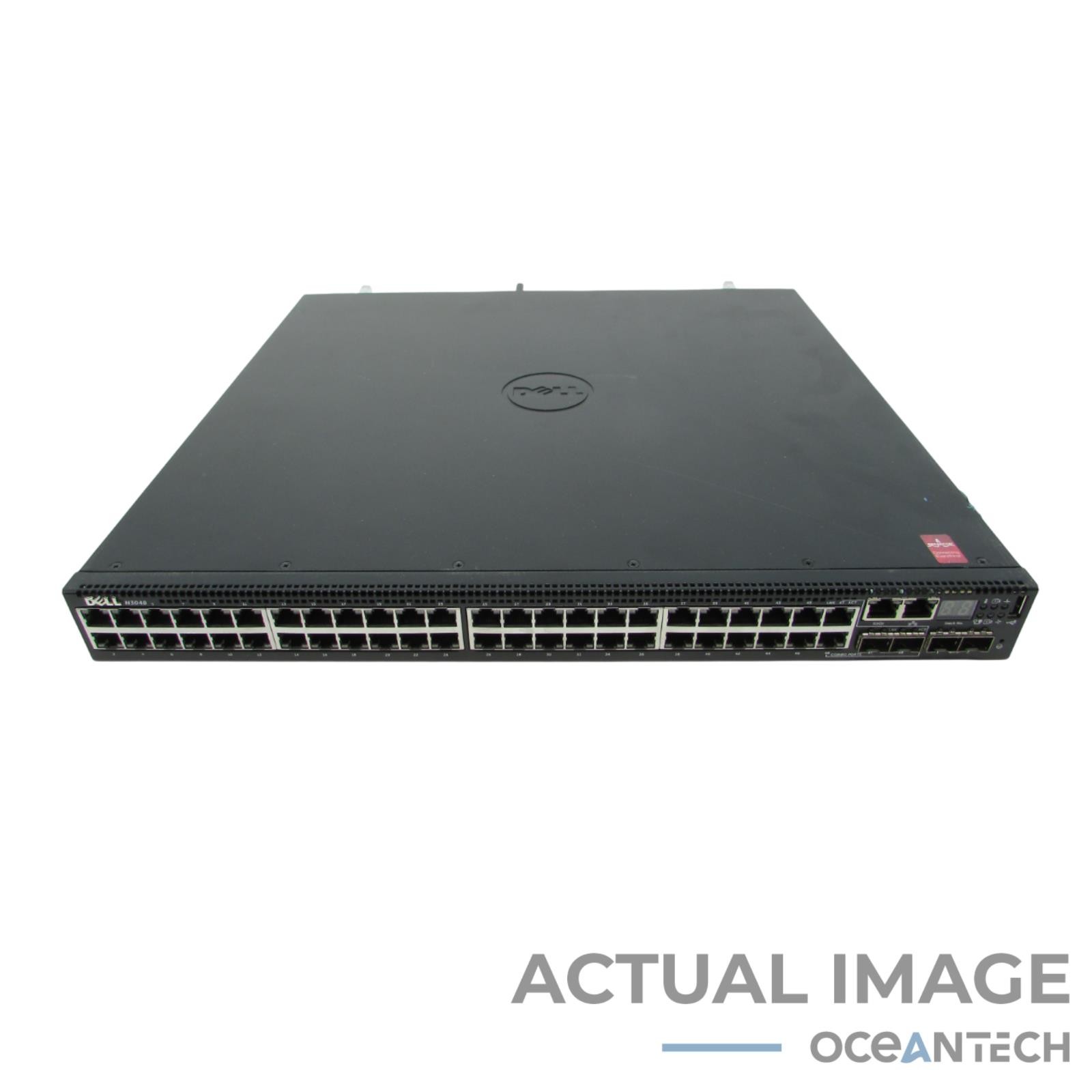 Dell N3048 48x 1GbE 2x SFP+ Gigabit Ethernet Managed Switch 2x 0NMPRY No Ears