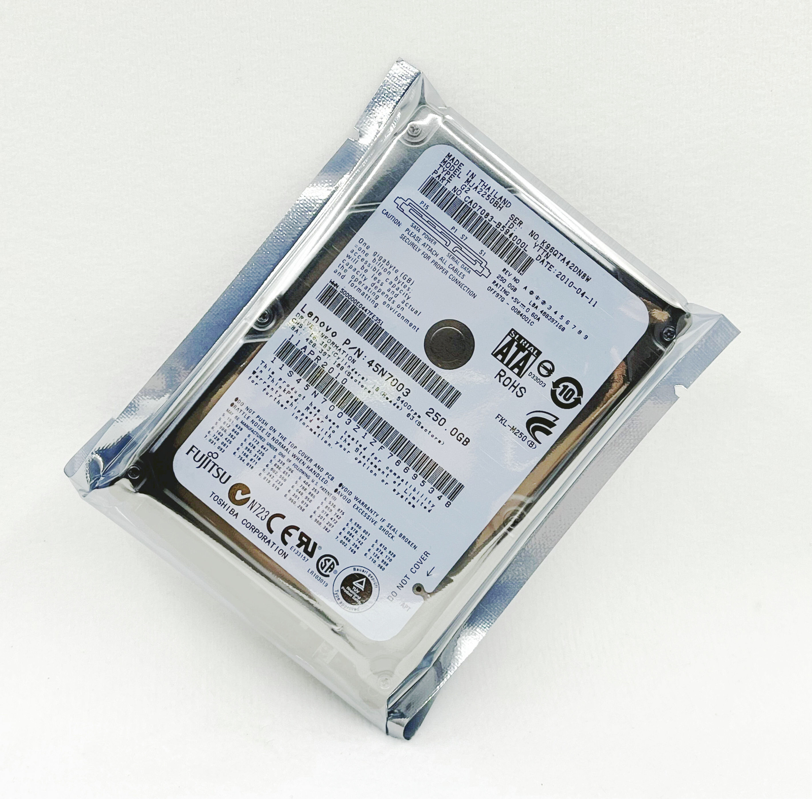 Fujitsu 250GB 5400RPM MJA2250BH SATA 8MB 3.0Gb/s 2.5" Laptop Hard Drive