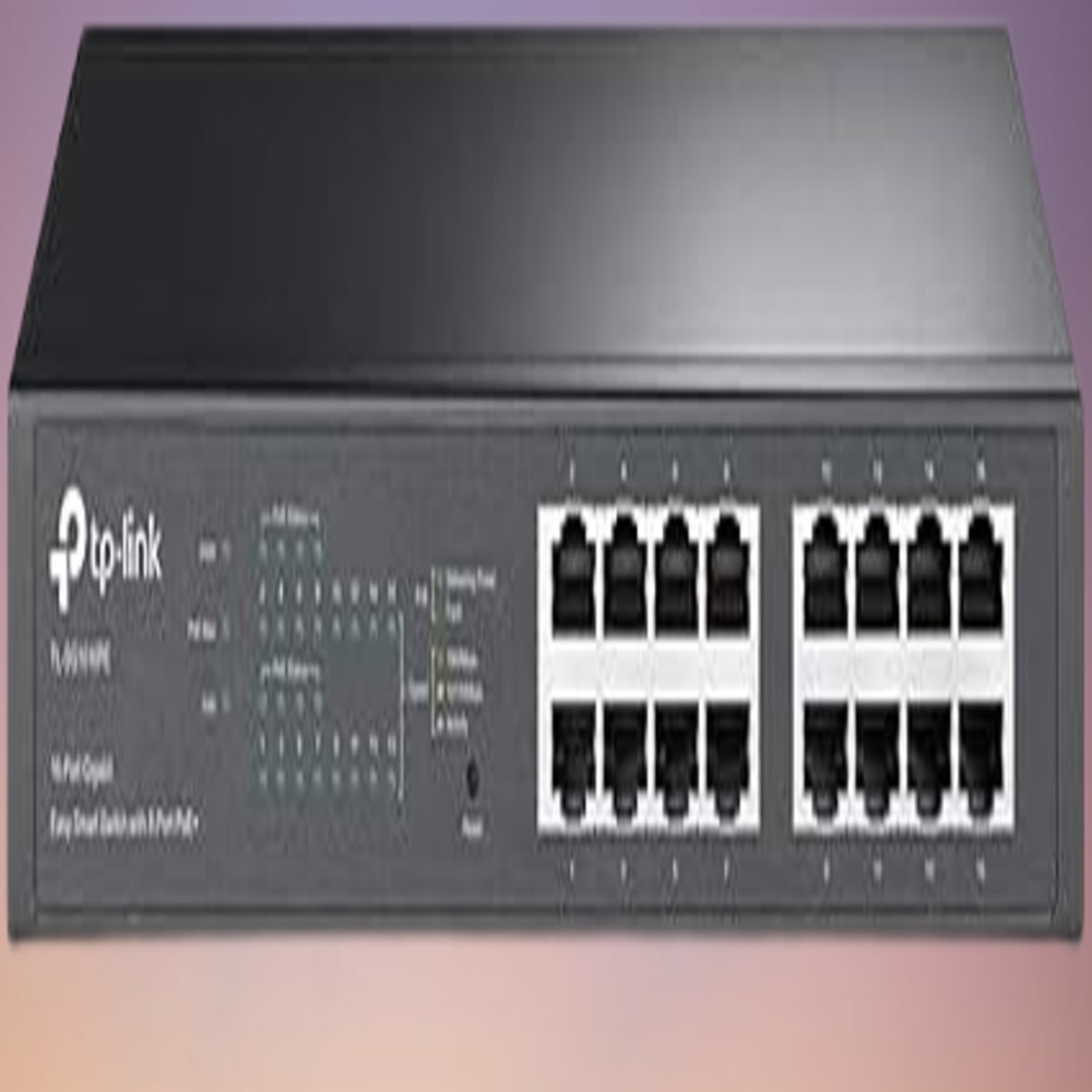 TP-Link TL-SG1016PE 16-Port Gigabit PoE+ 8-Port 150W Easy Smart Managed Switch