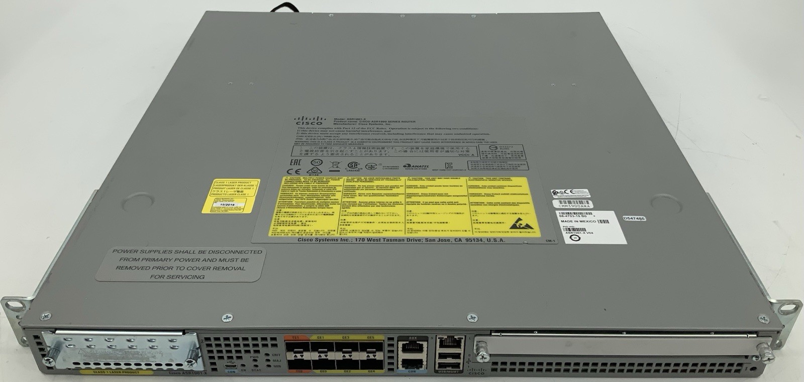 Cisco ASR1001-X V04 Aggregation Services Router