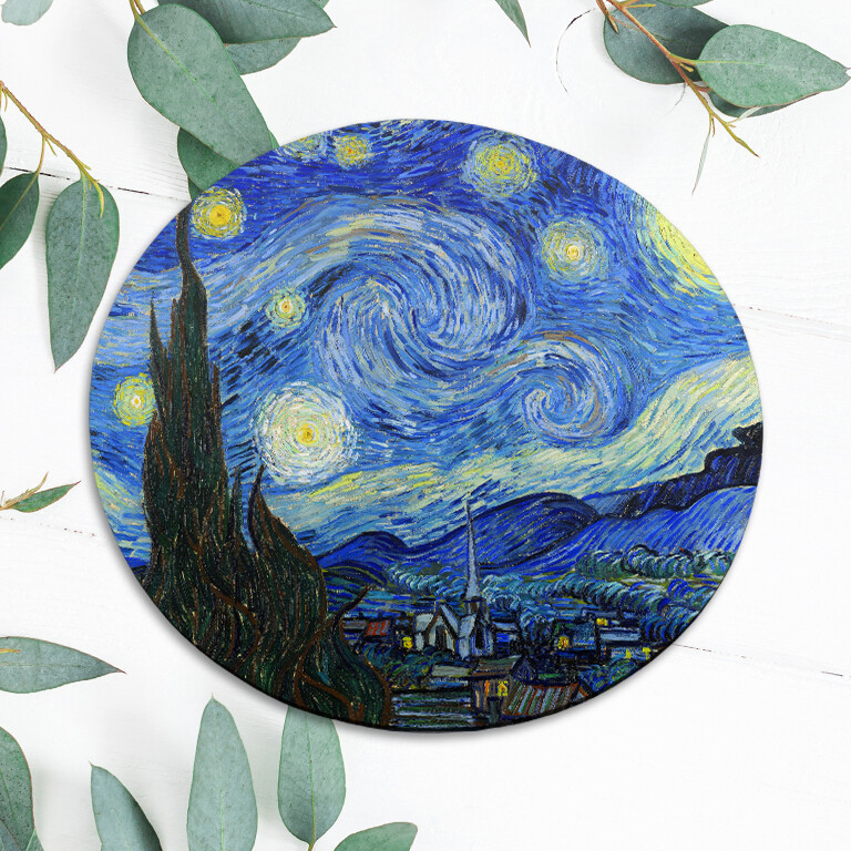 Van Gogh Painting Starry Night Mouse Pad Mat Office Desk Table Accessory Gift