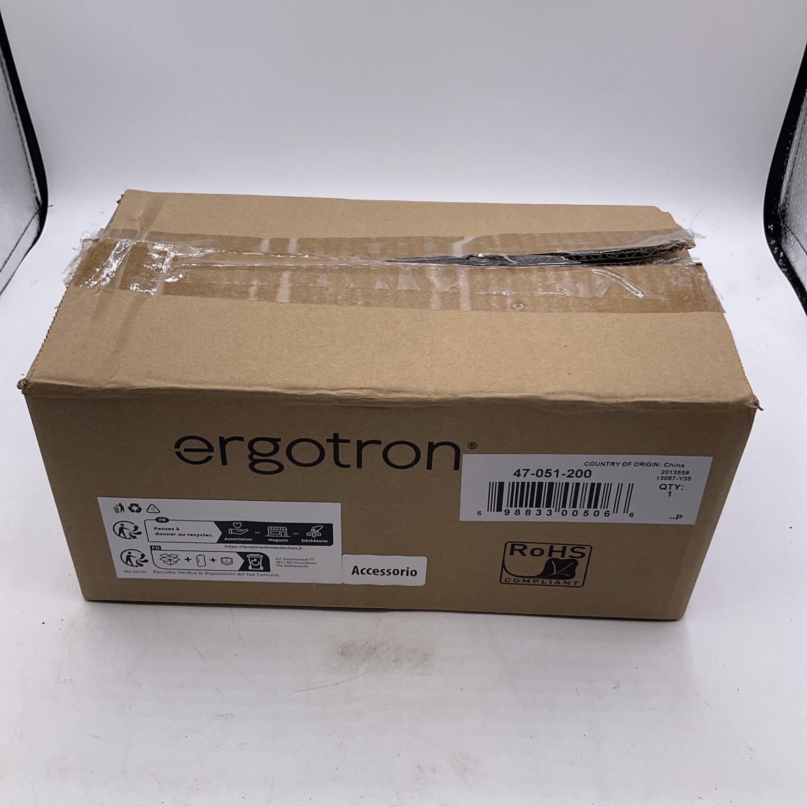 Ergotron DS100 Clamping Double Pivot 47051200 NEW