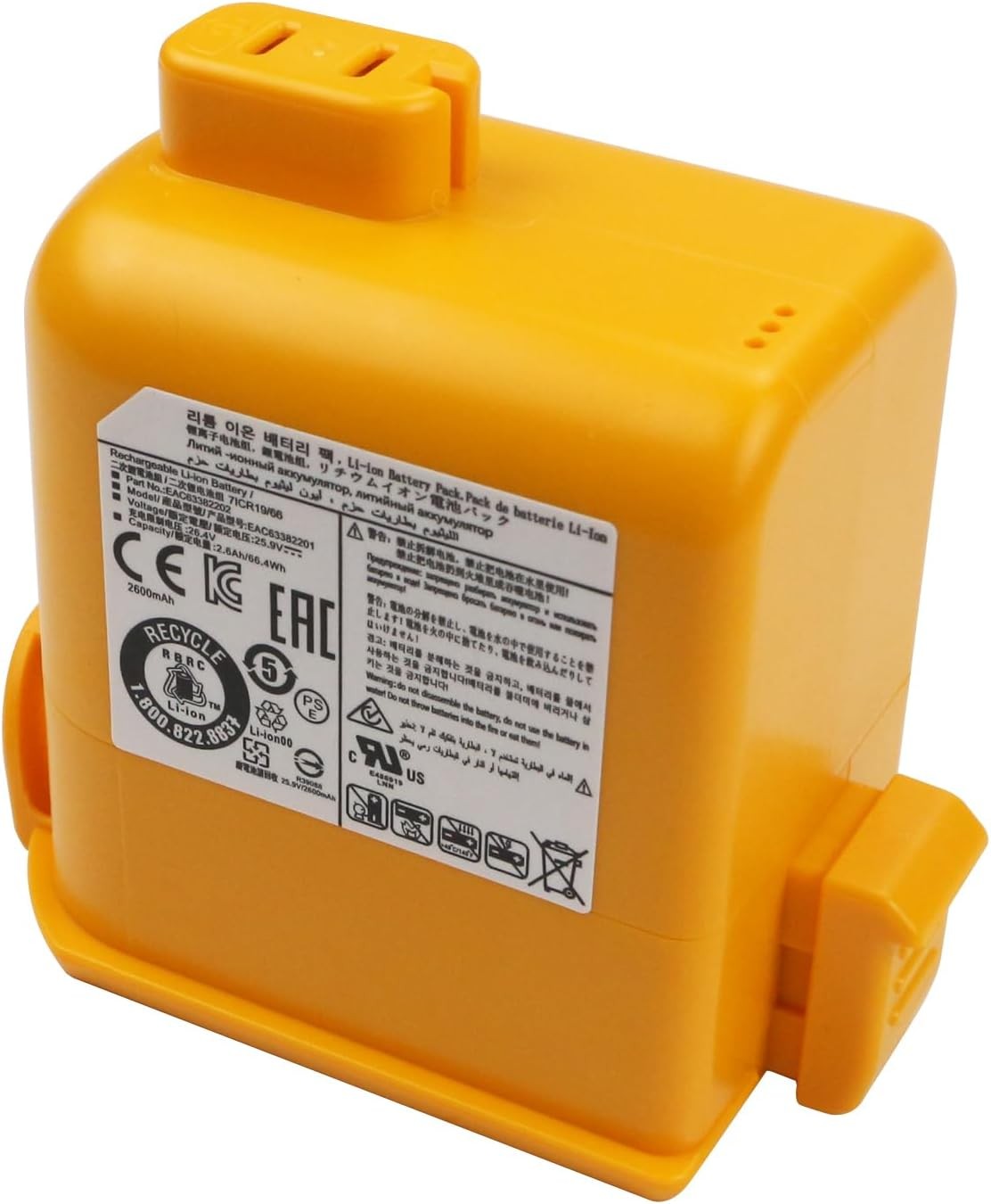 EAC63382201 EAC63758601 MEV65921201 Battery Replacement for LG Cord Zero A9